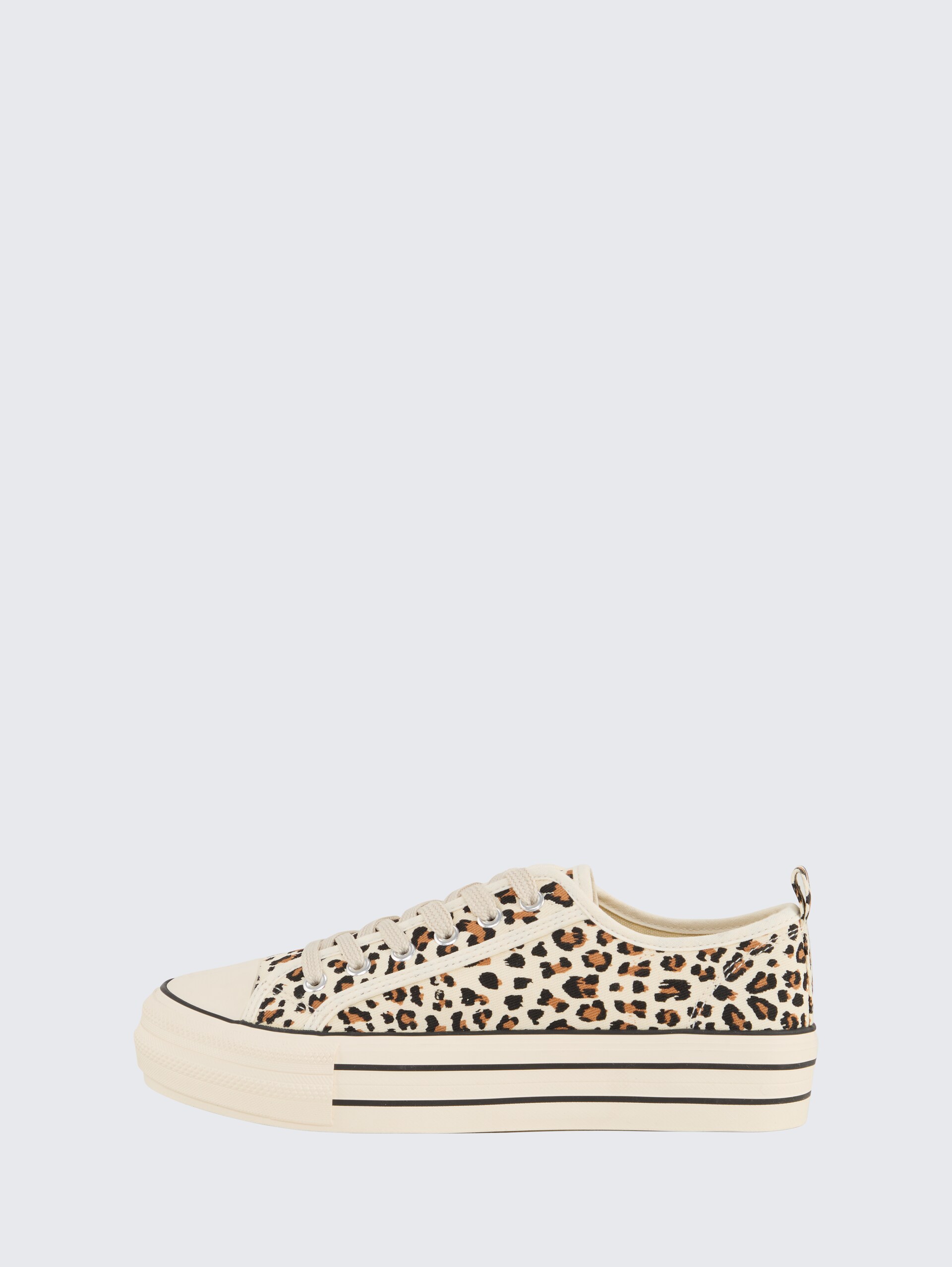 Sneaker mit Plateau - offwhite-multi - seitliche Produkt-Ansicht