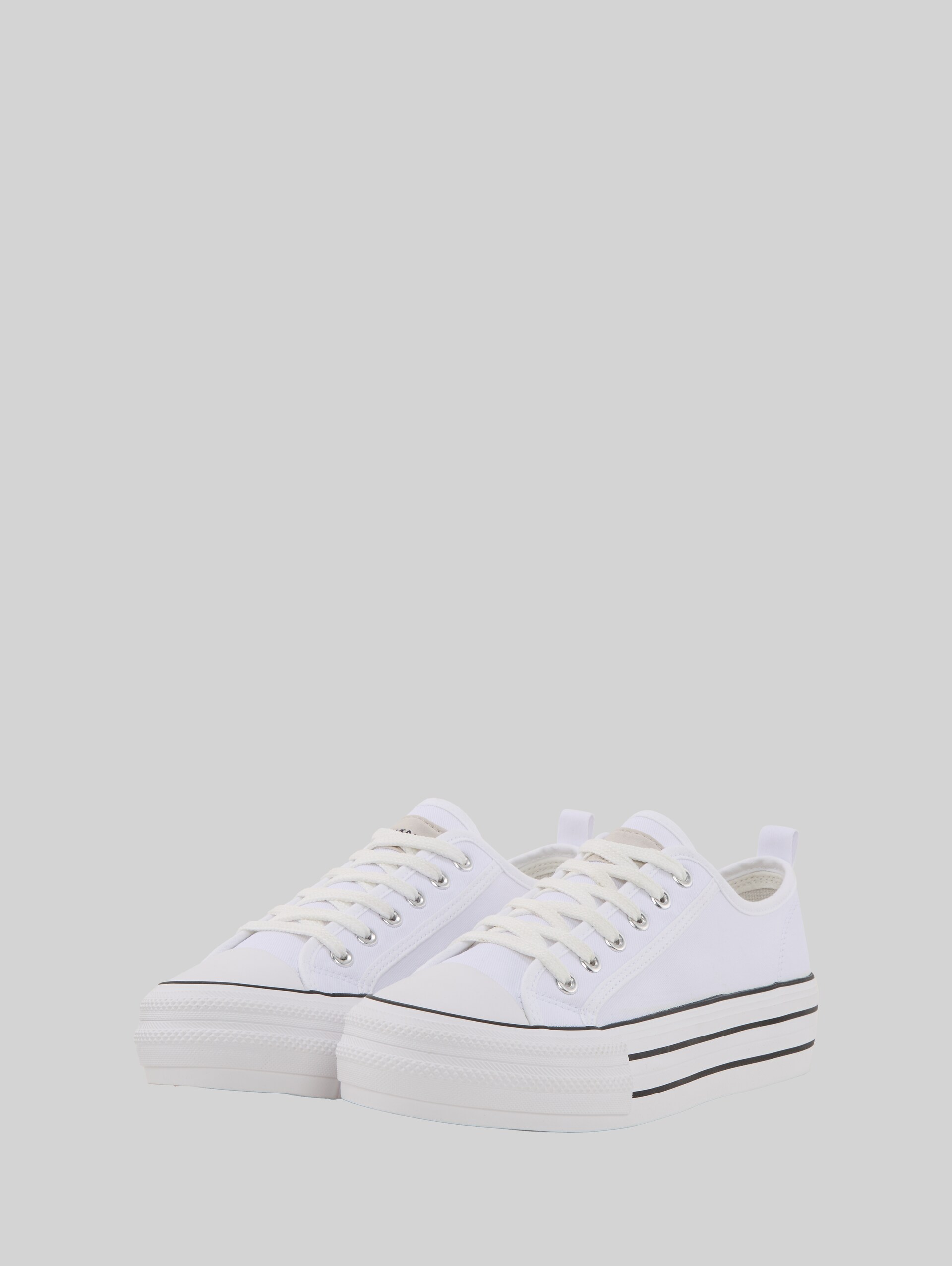 Sneaker mit Plateau - white - seitliche Produkt-Ansicht