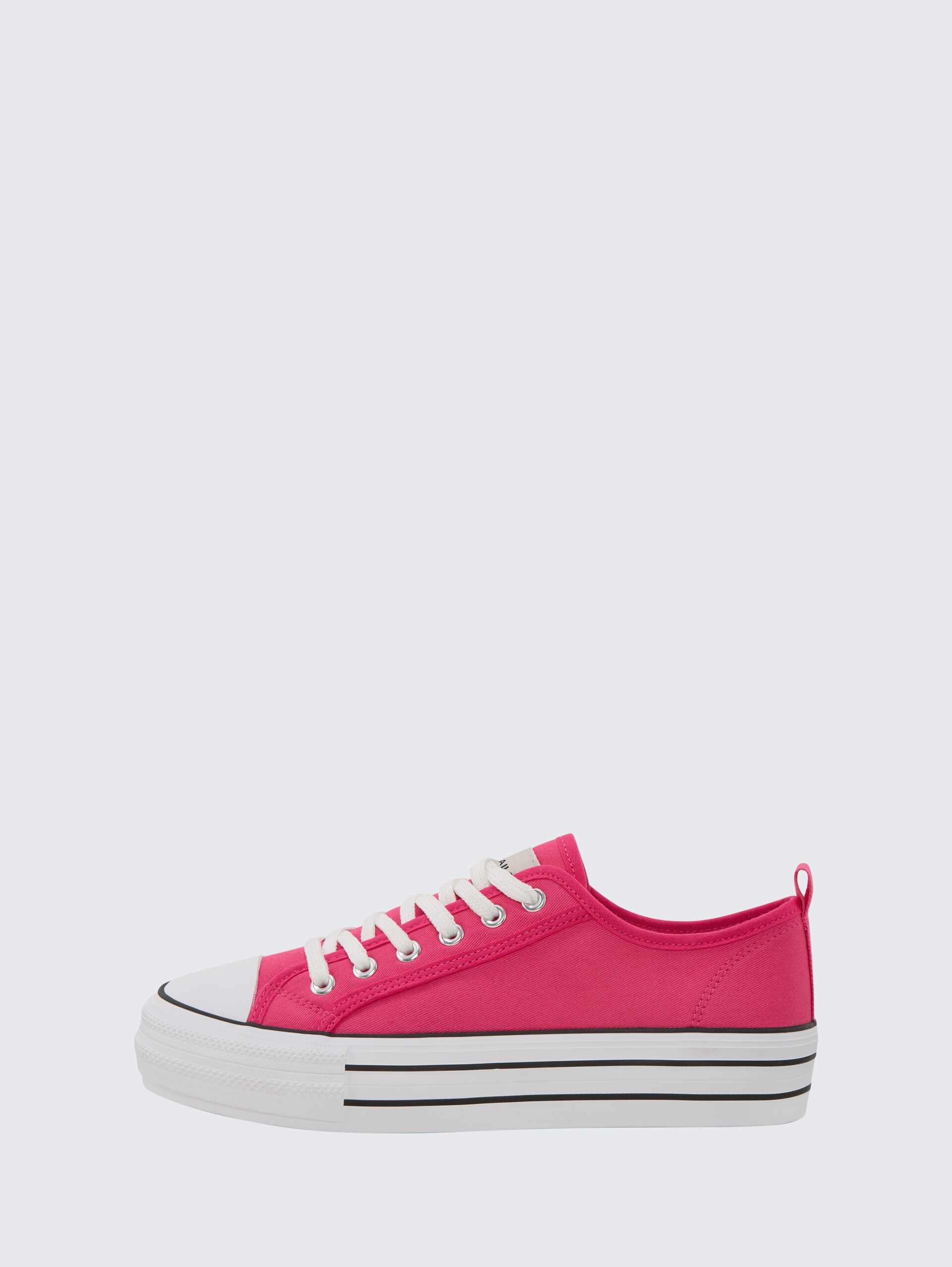 Sneaker mit Plateau - pink - seitliche Produkt-Ansicht