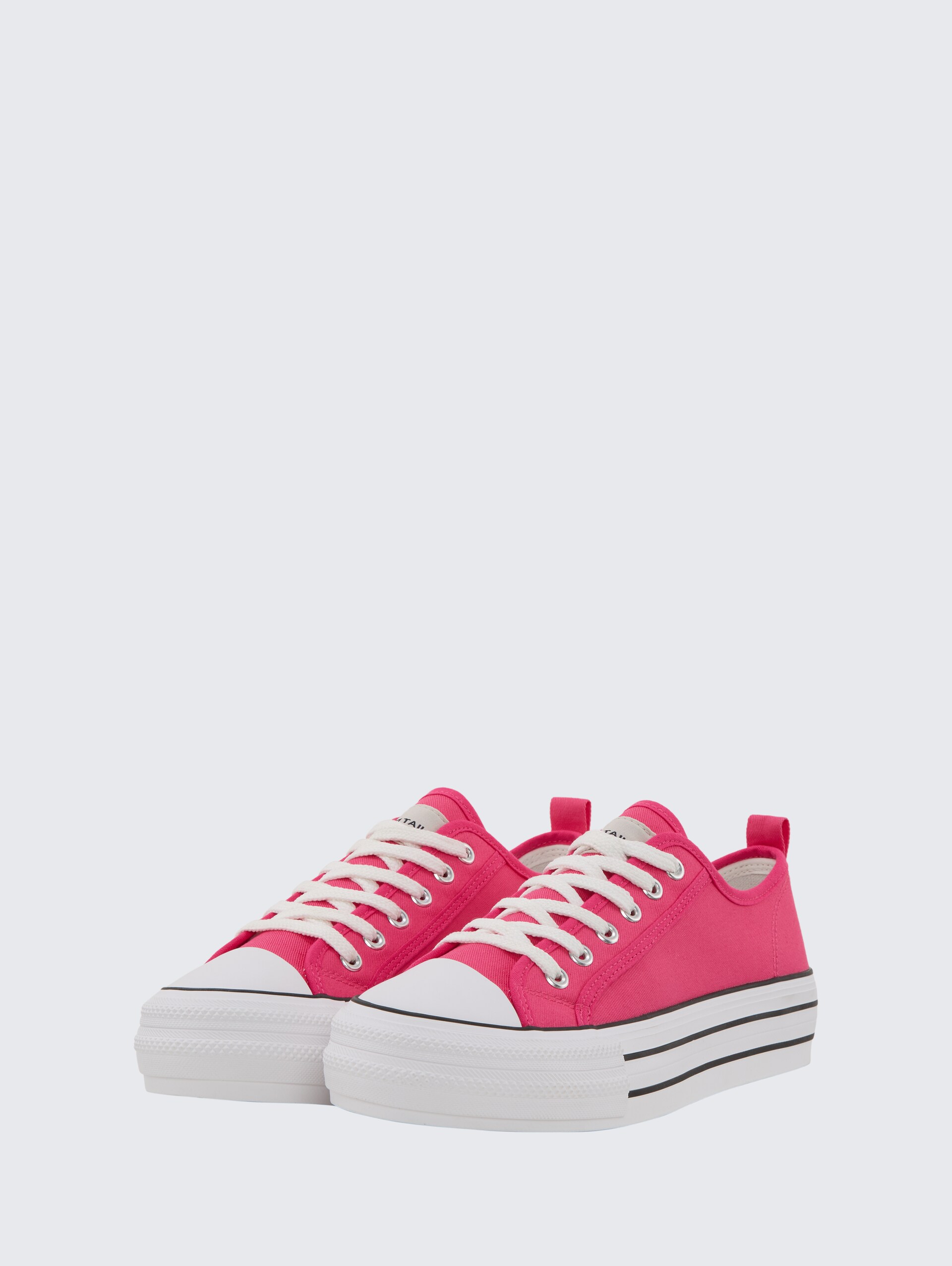Sneaker mit Plateau - pink - seitliche Produkt-Ansicht