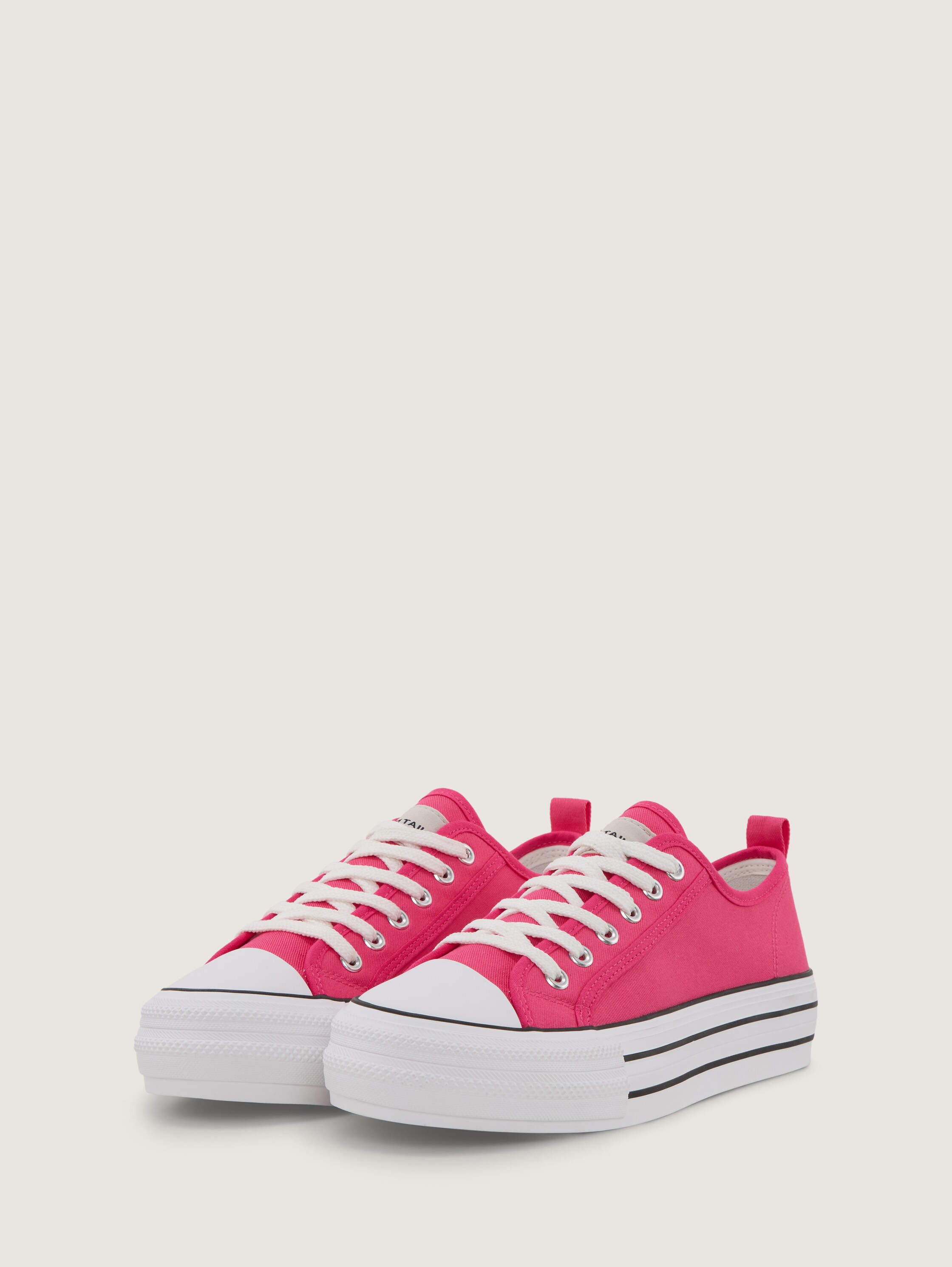 Sneaker mit Plateau - pink - 