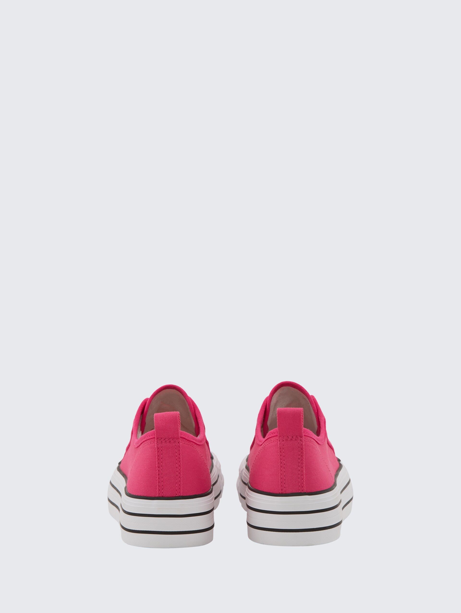 Sneaker mit Plateau - pink - Produkt-Rückansicht