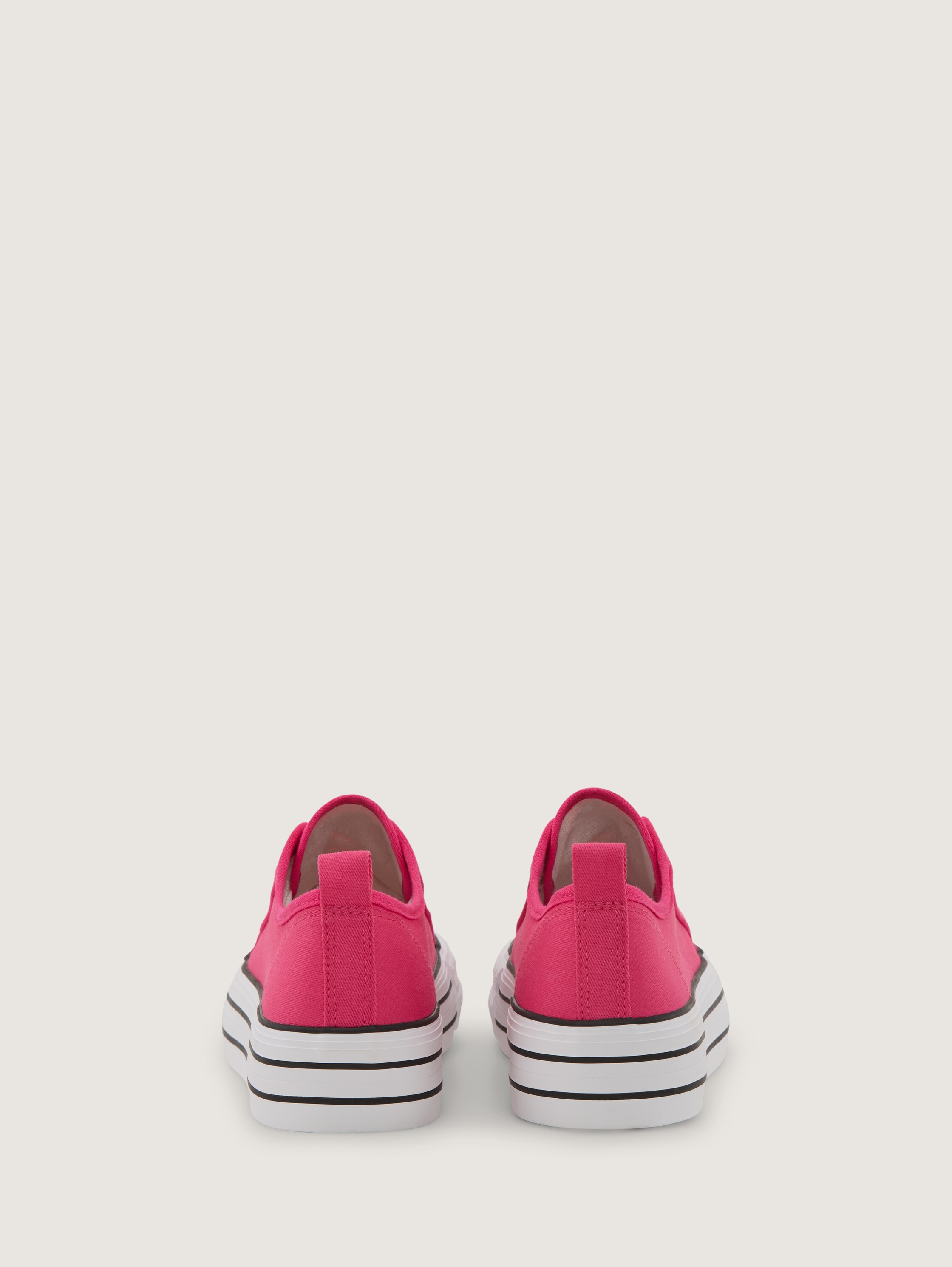Sneaker mit Plateau - pink - 