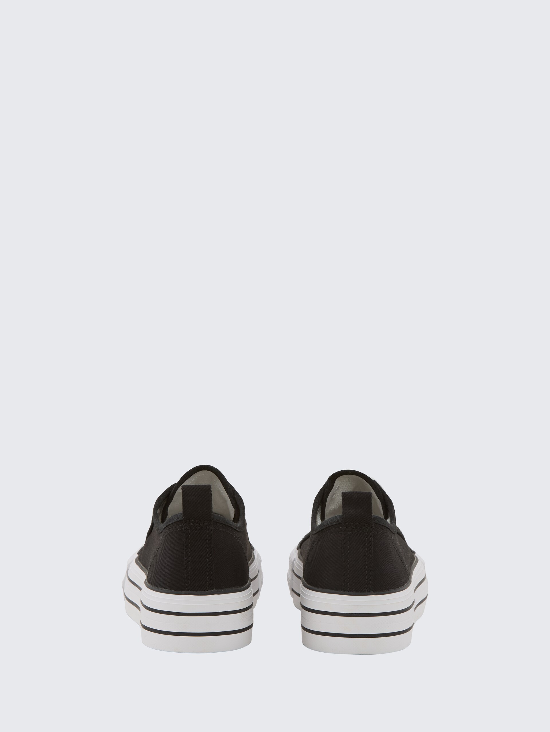 Sneaker mit Plateau - black - Produkt-Rückansicht