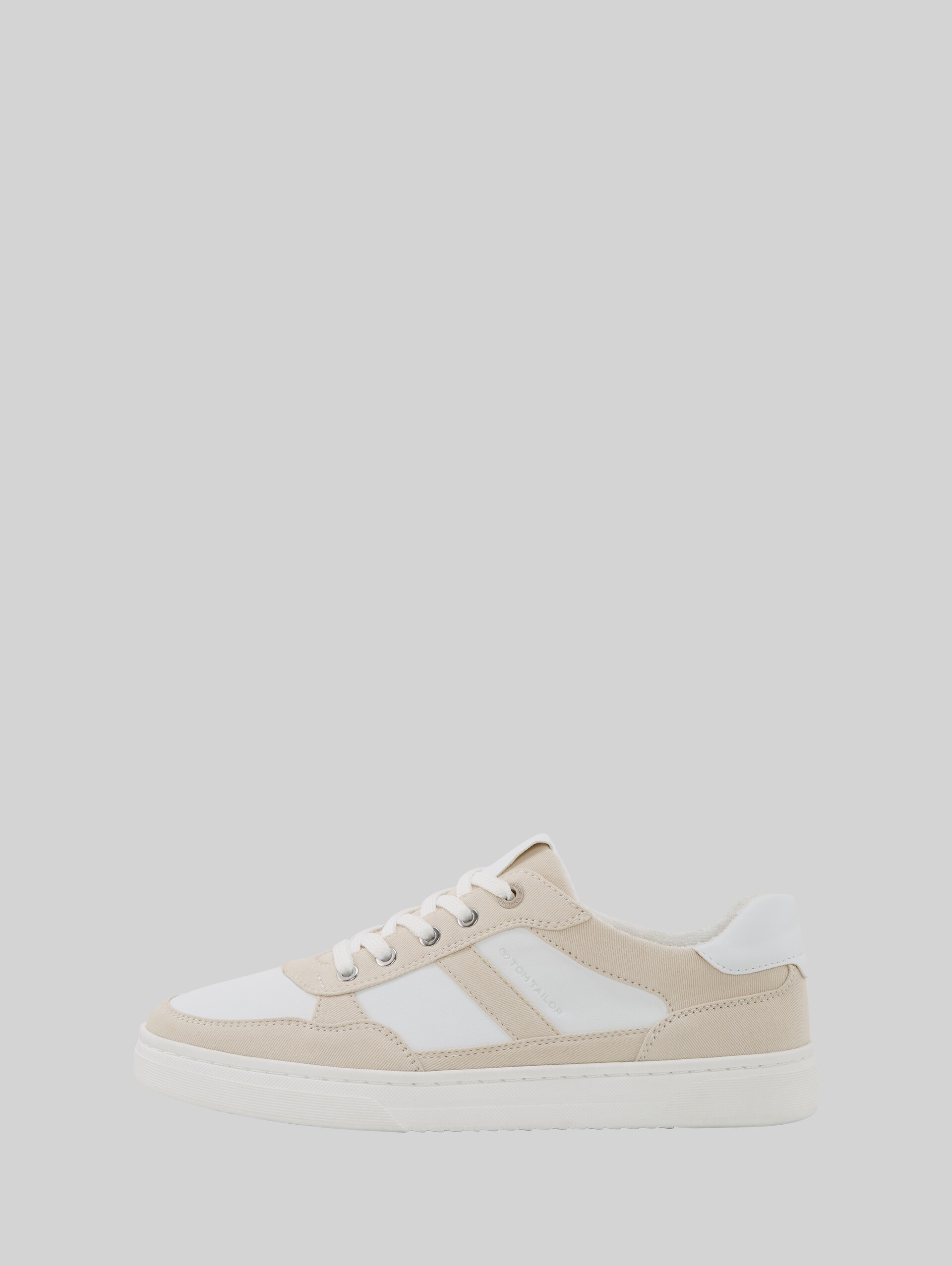 Sneaker mit Colour-Blocking - offwhite - seitliche Produkt-Ansicht