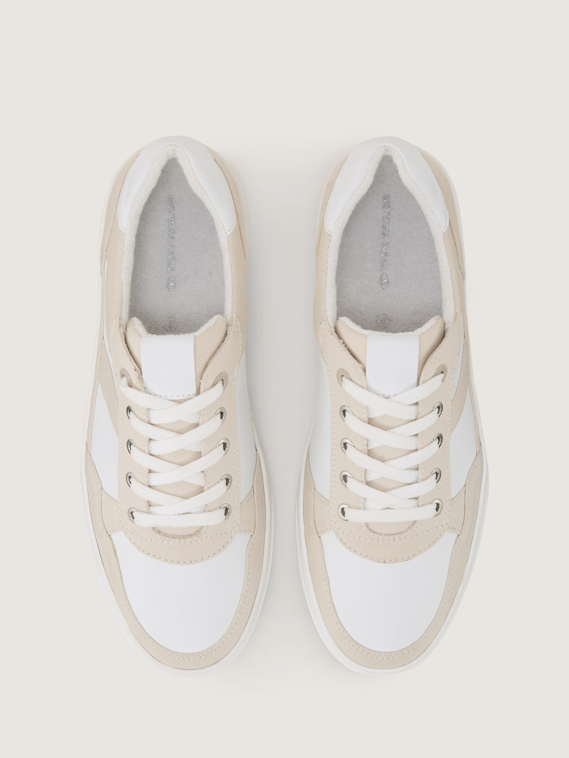 Sneaker mit Colour-Blocking - offwhite - 