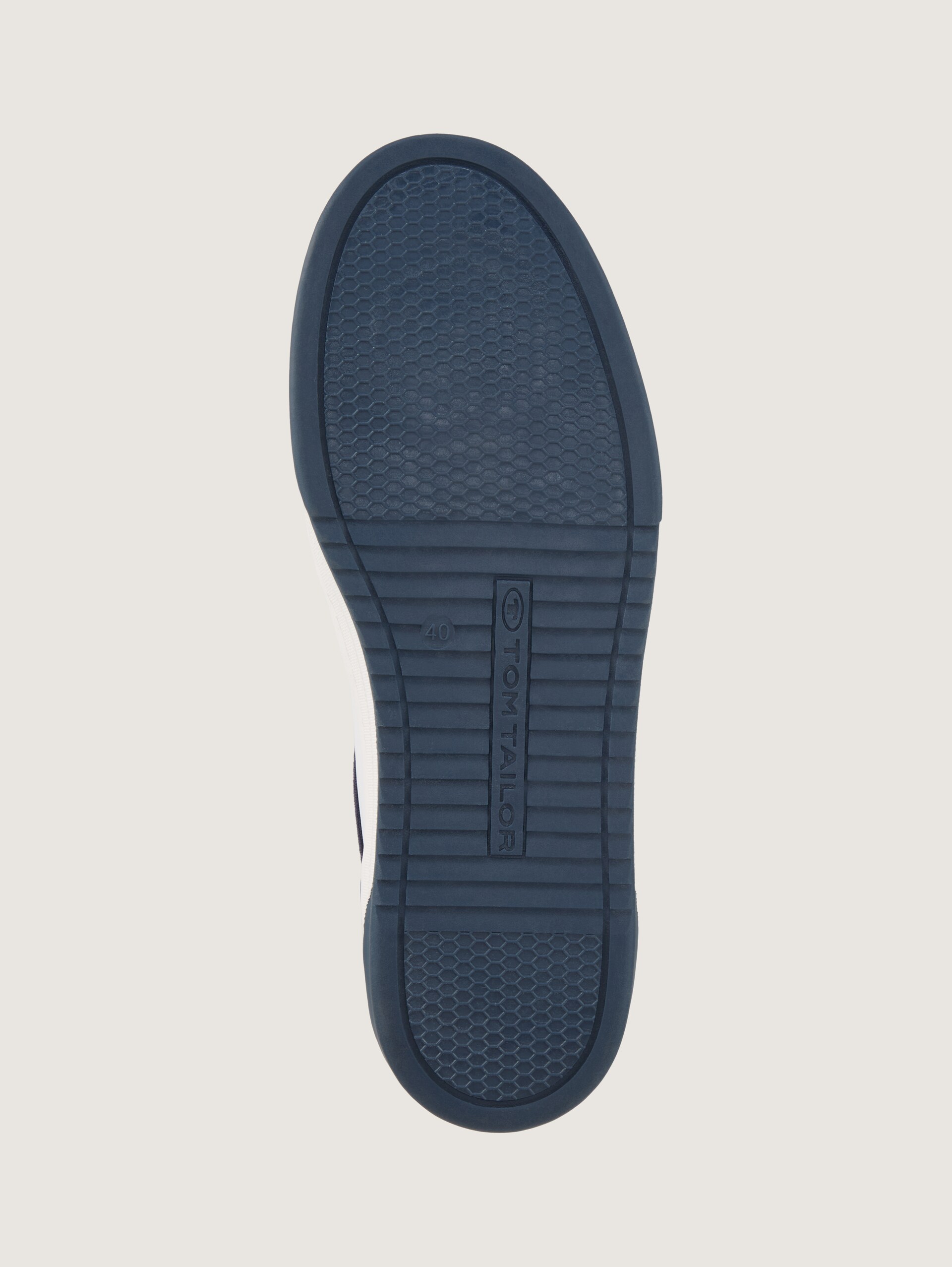 Sneakers met colourblocking - navy - Productaanzicht zool 