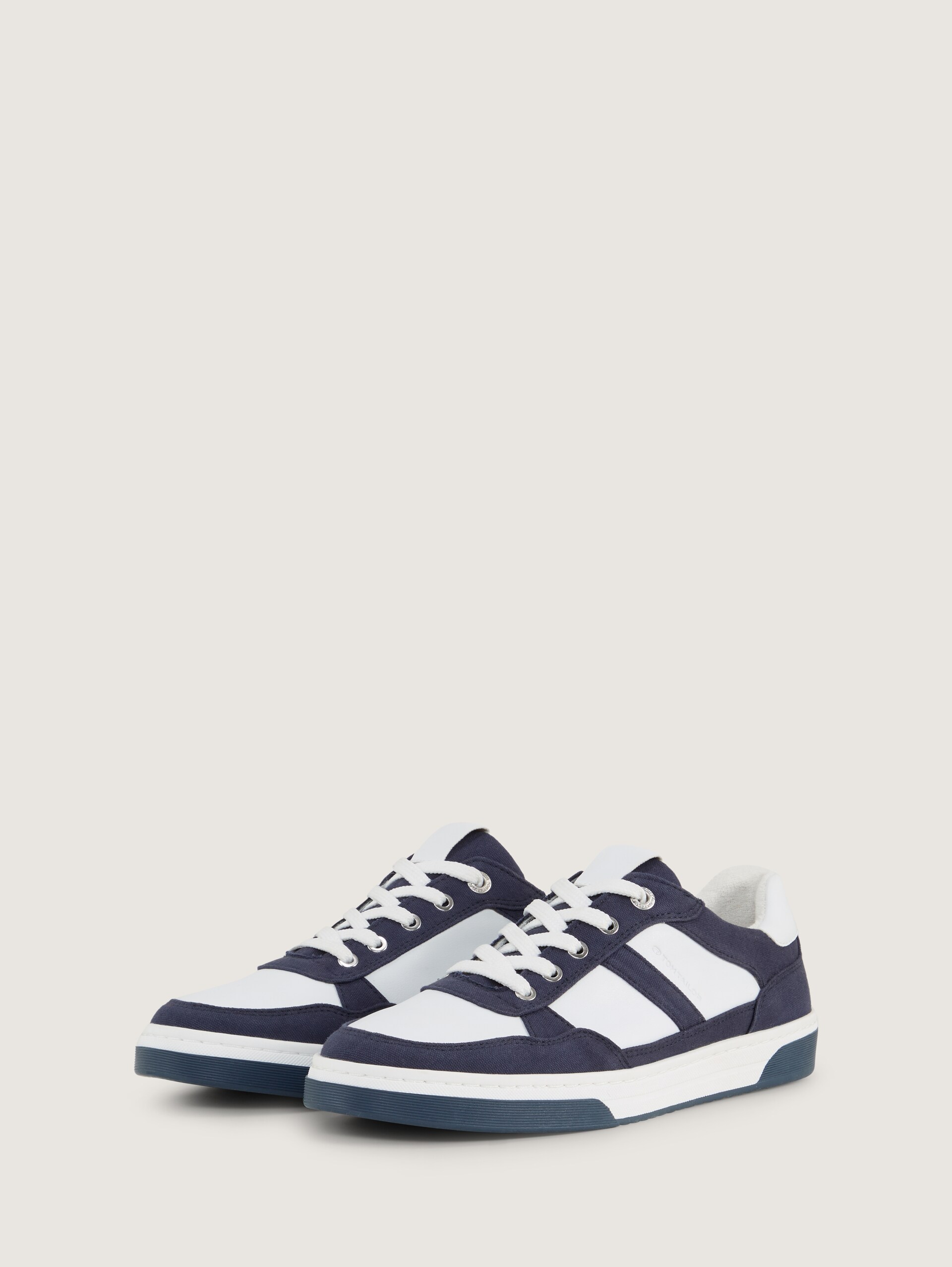 Sneakers met colourblocking - navy - zijaanzicht product