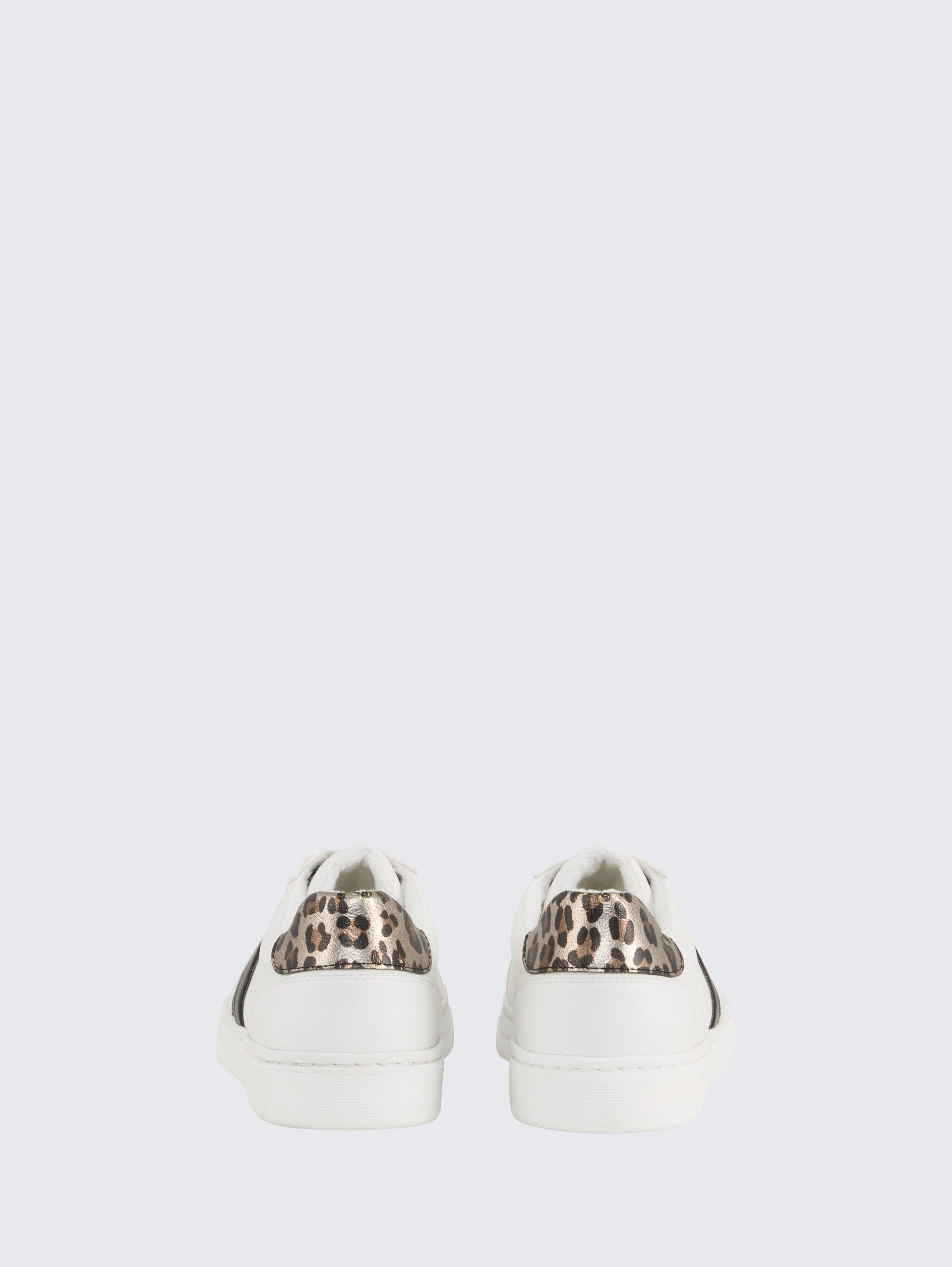 Sneaker mit Glanz-Details - white-black - Produkt-Rückansicht