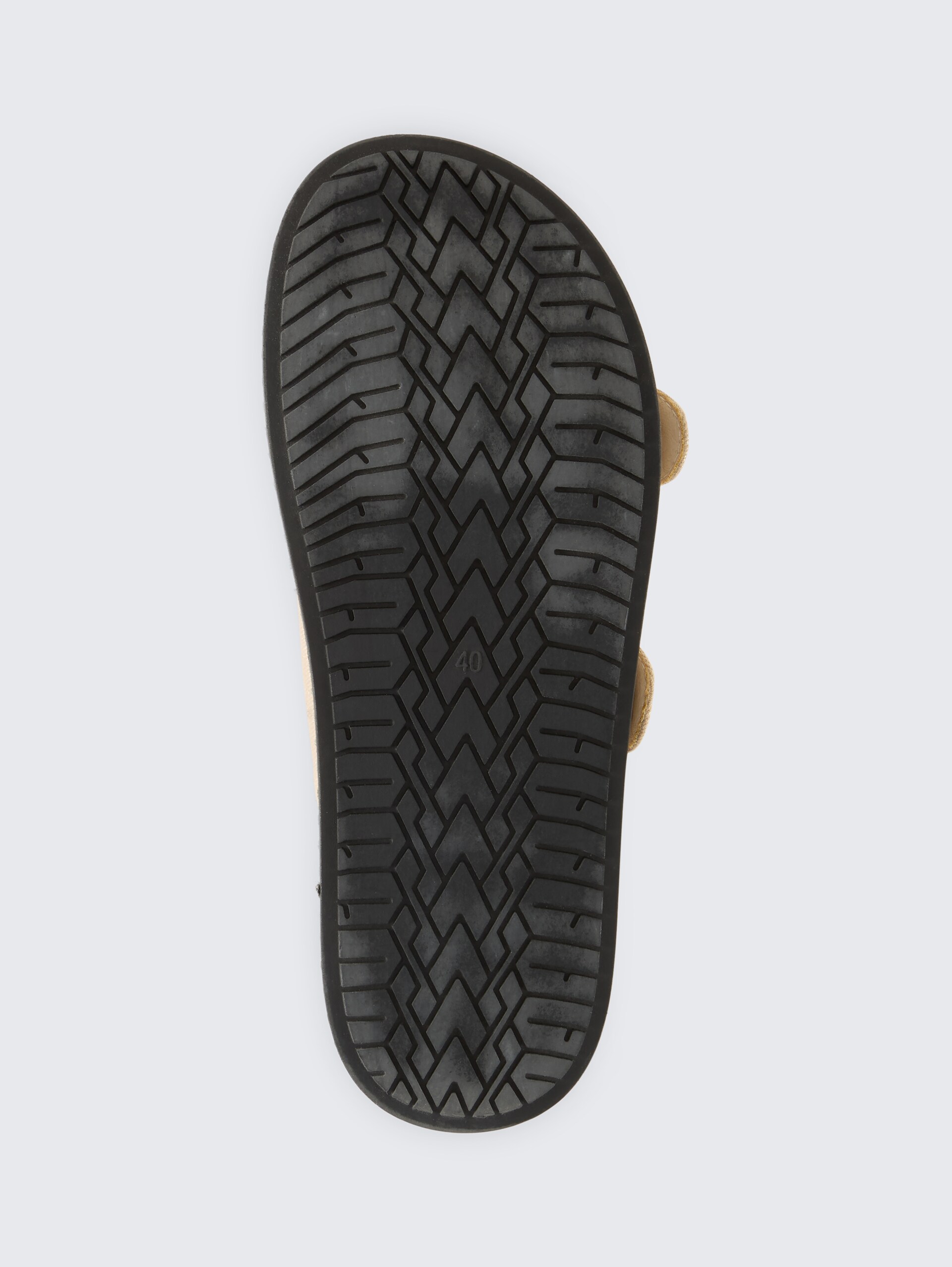 Flache Sandalen mit Gold-Akzent - gold - Produkt-Ansicht Sohle