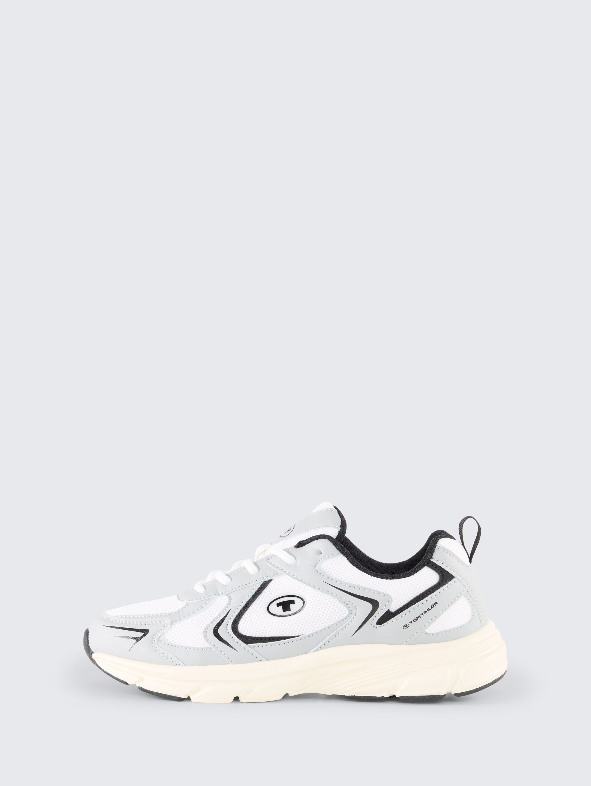 Trainers met platform - white_grey - 