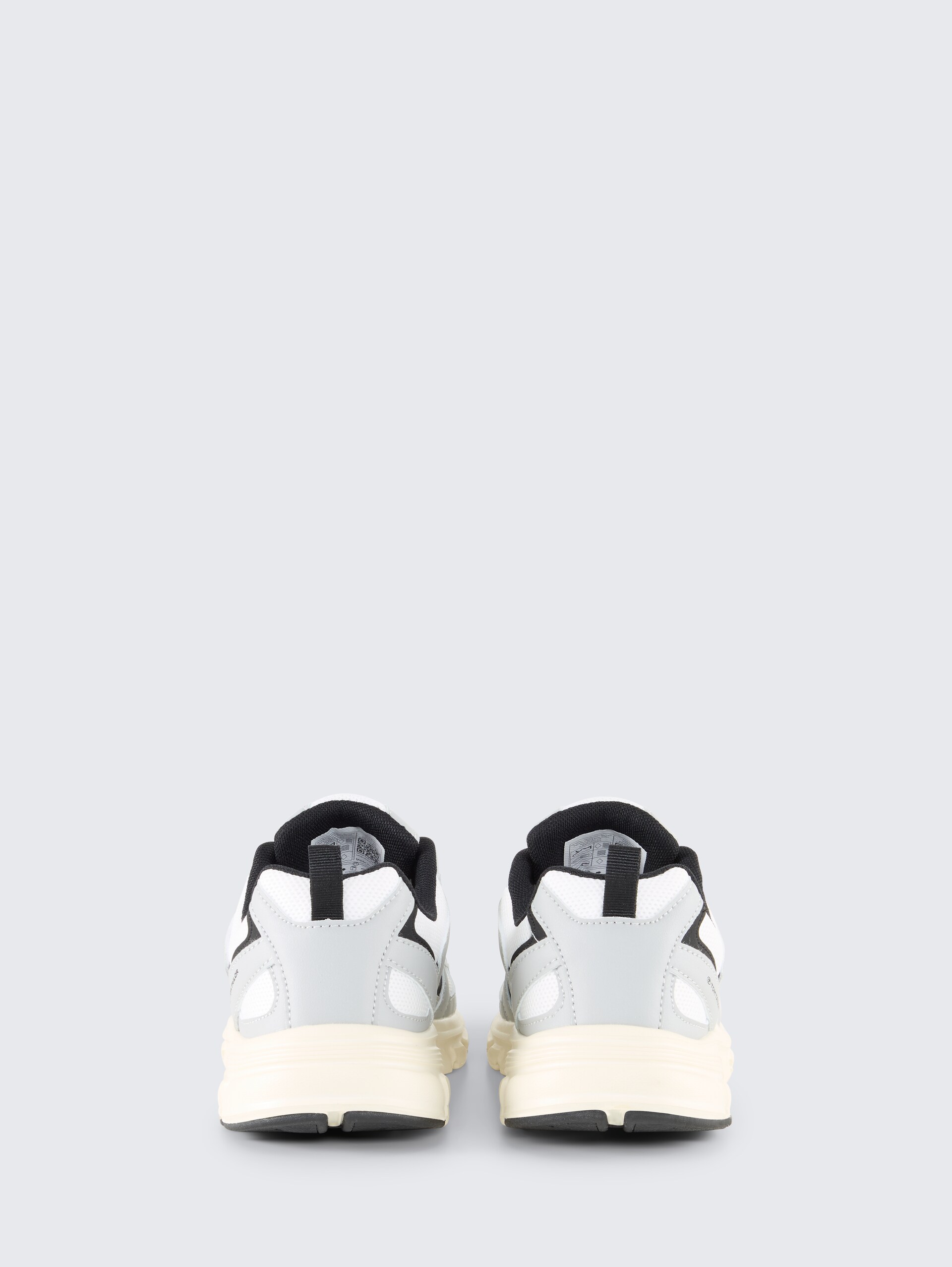 Trainers met platform - white grey - Achteraanzicht product