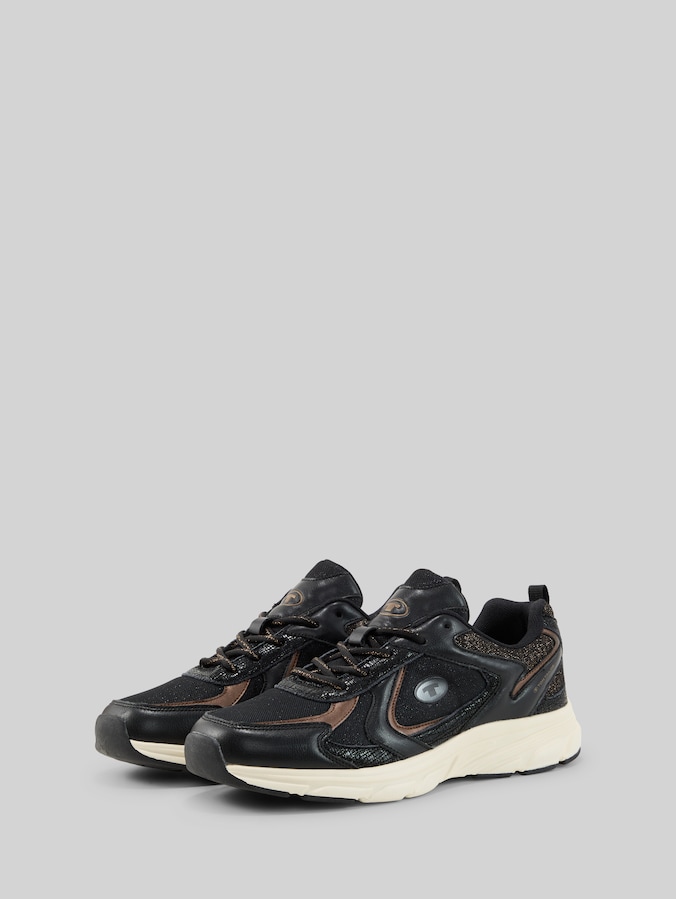 Sneakers met colour-blocking door Women, black