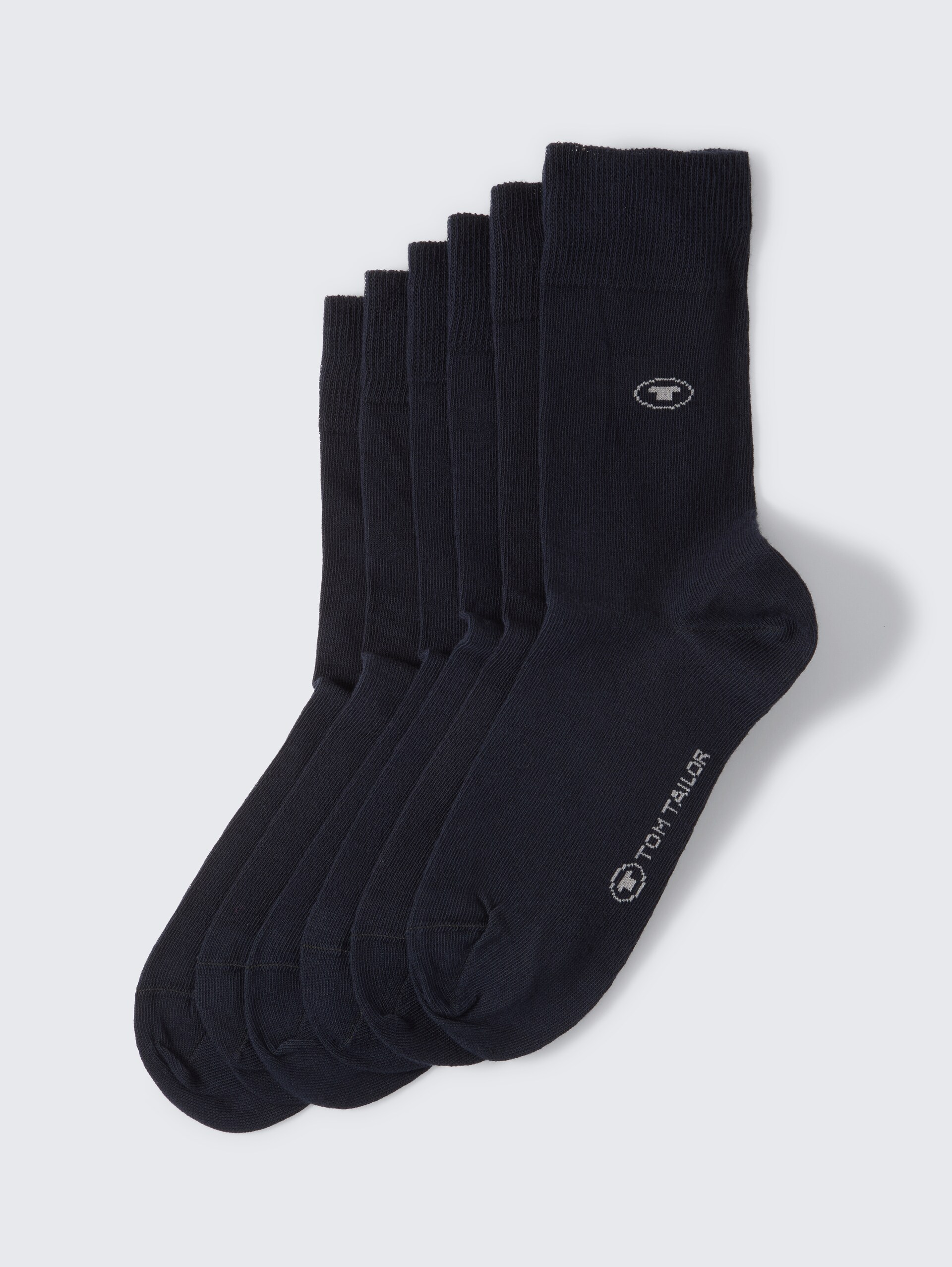 Basic Sokken in een set van zes - dark navy - zijaanzicht product