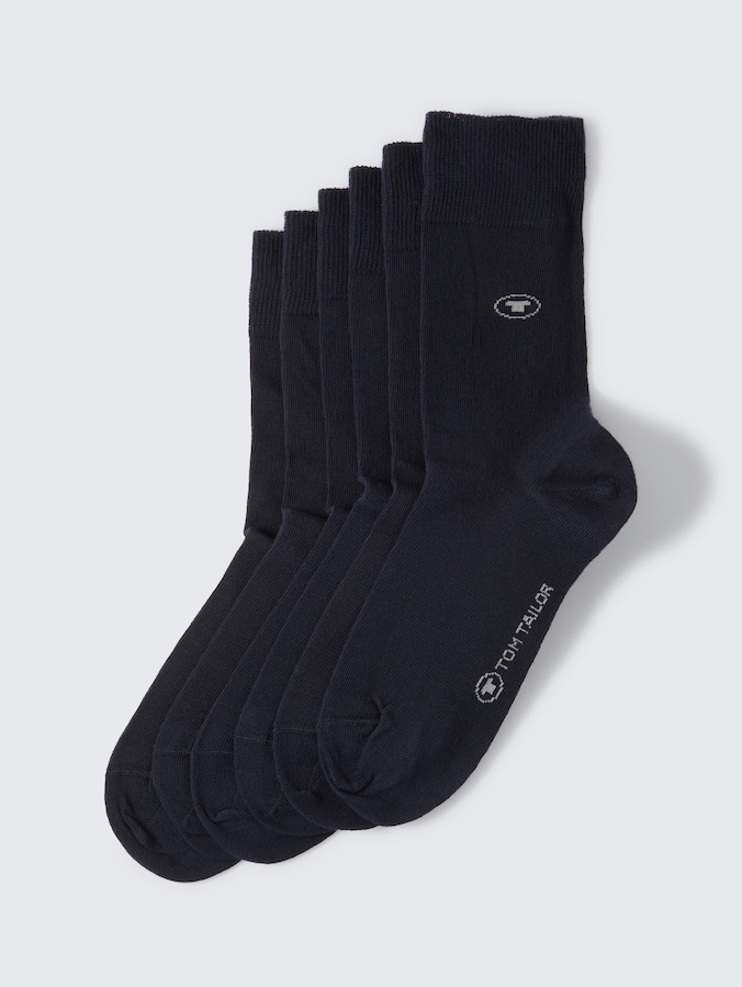 Socks in a 6-pack by Women, dark navy