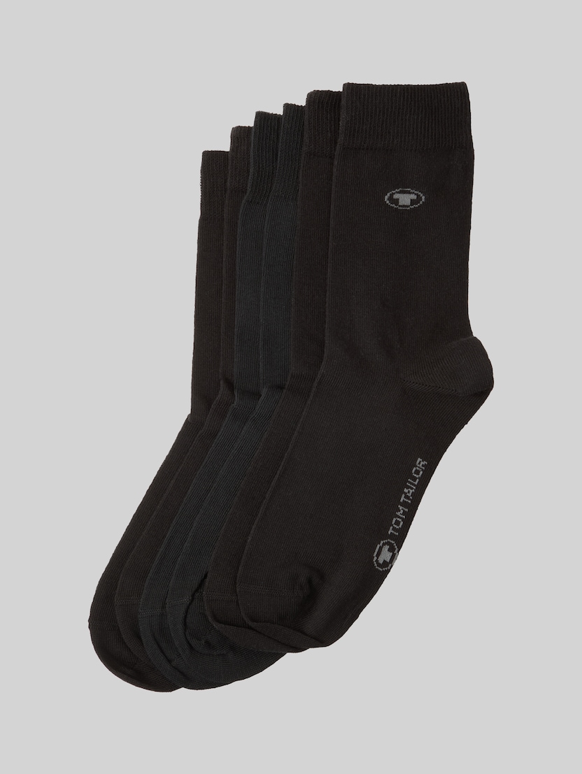 Socks in a pack of 6 by Women, black