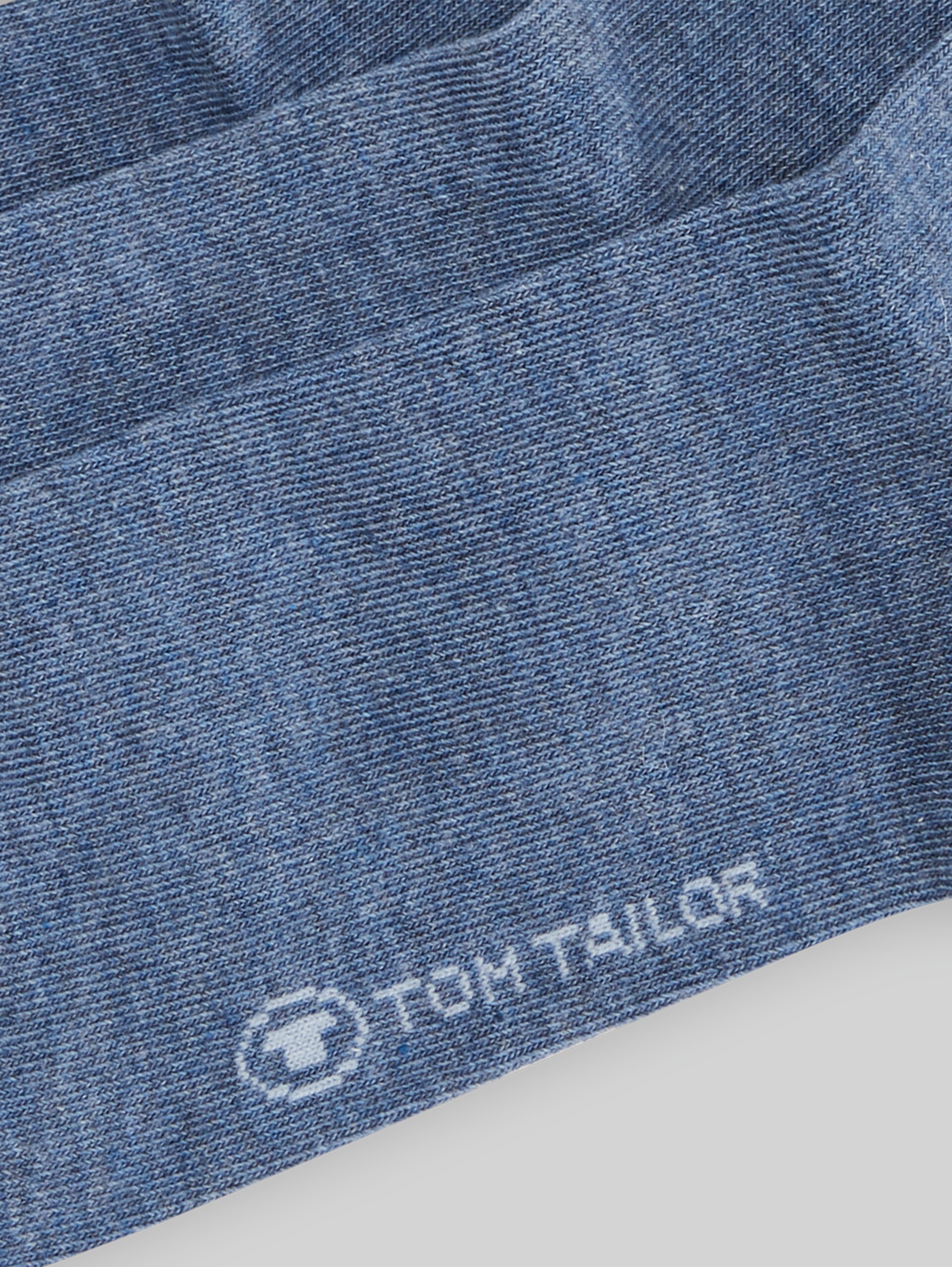 Drie-pack Basic Sokken - light denim melange - Detailaanzicht product