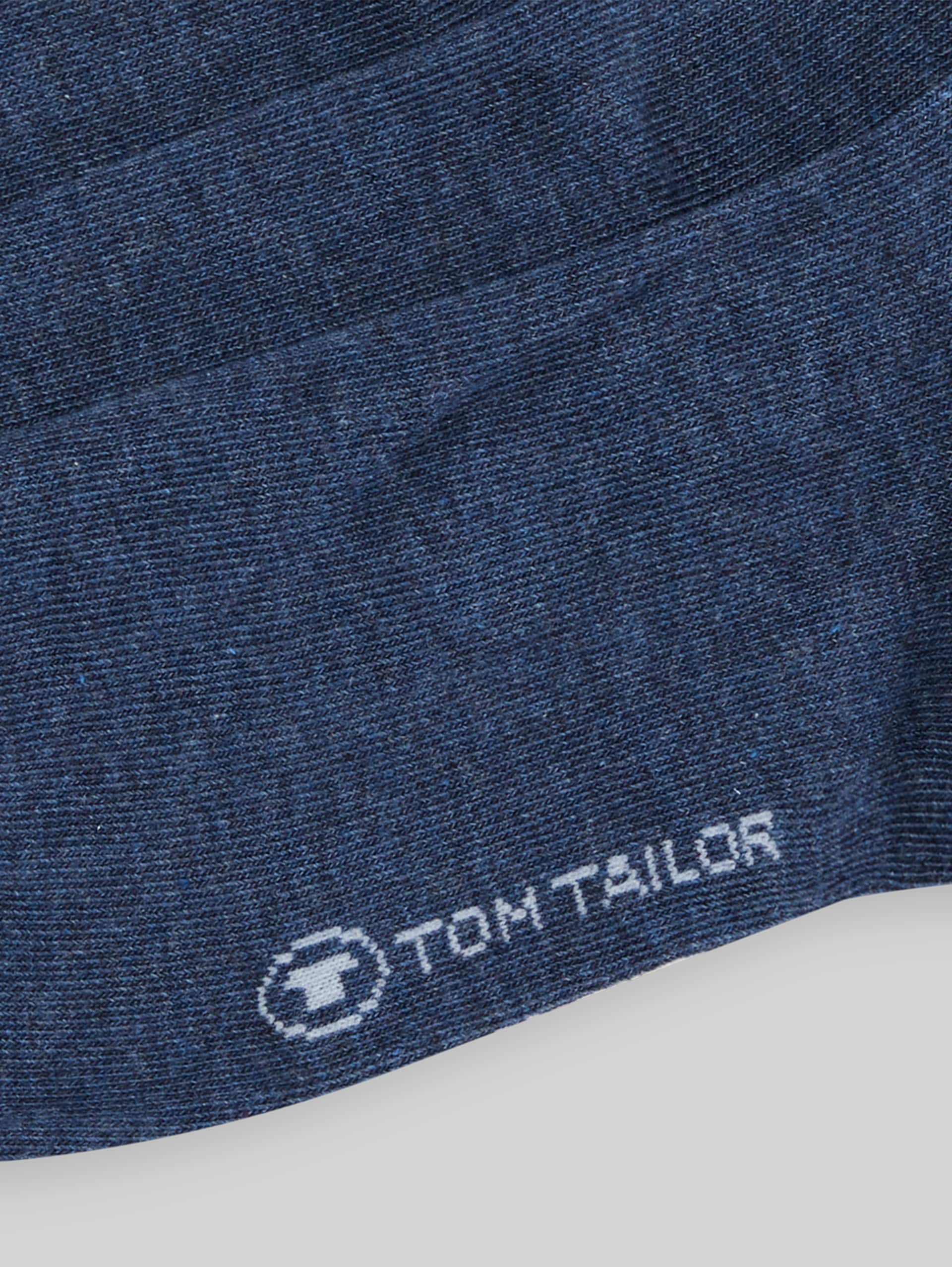 Dreierpack Basic Socken - indigo melange - Produkt-Detail-Ansicht