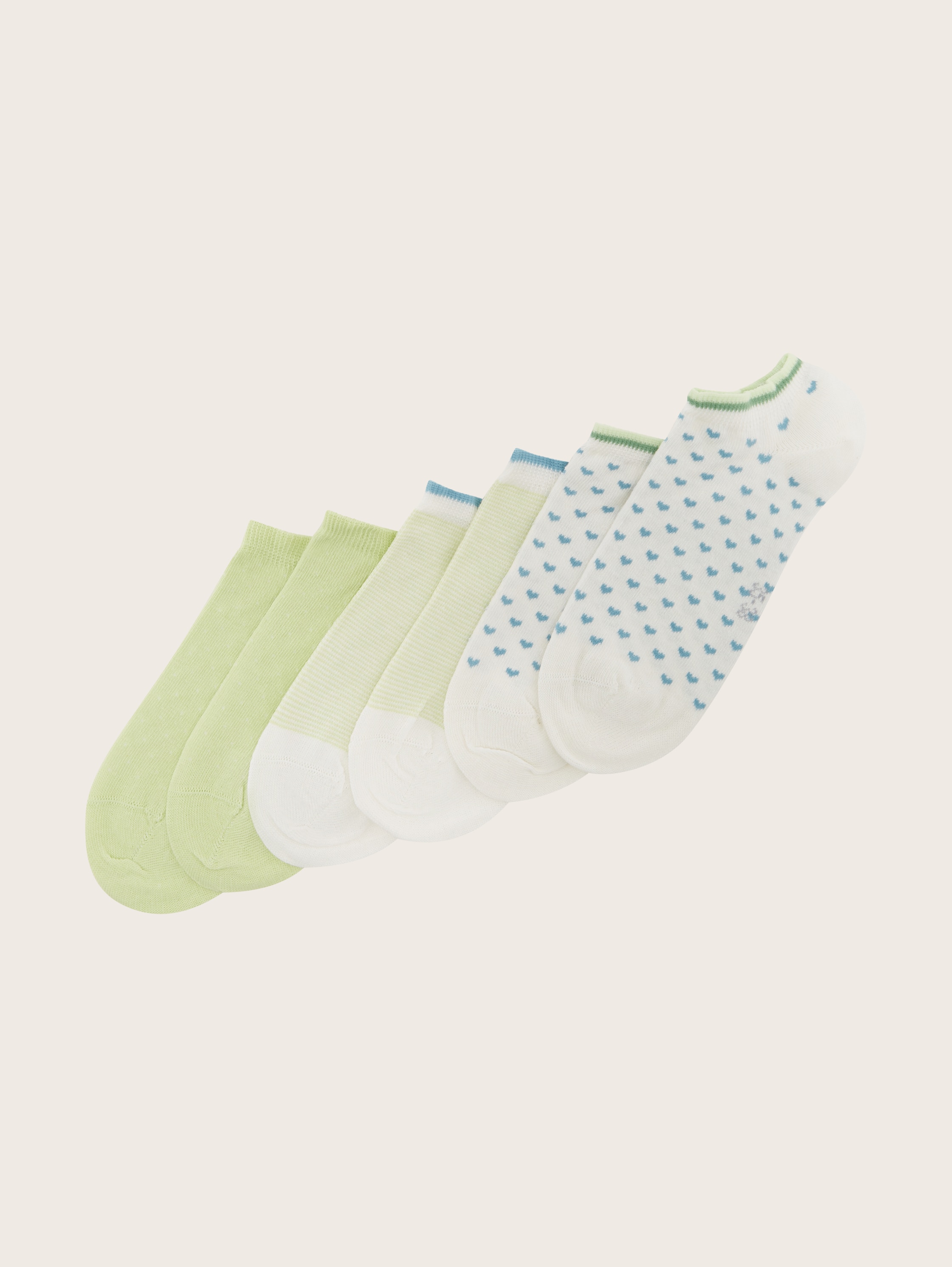 Sneakersocken im 6er-Pack - vernom blue - seitliche Produkt-Ansicht