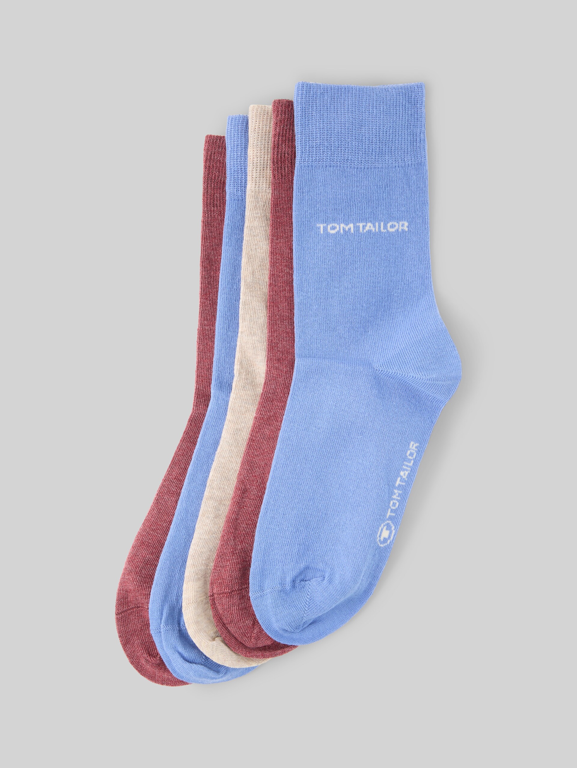 Chaussettes en lot de 6 - soft beige melange - vue latérale du produit