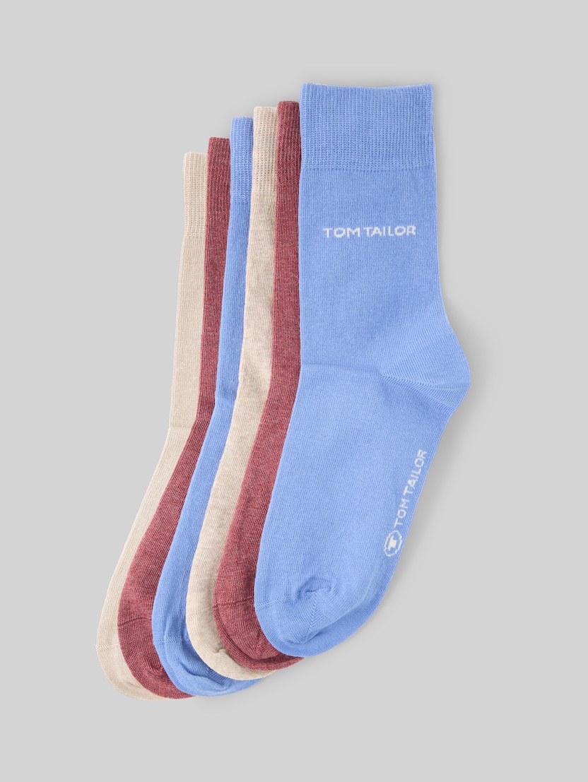 Socken im 6er-Pack von Women, soft beige melange