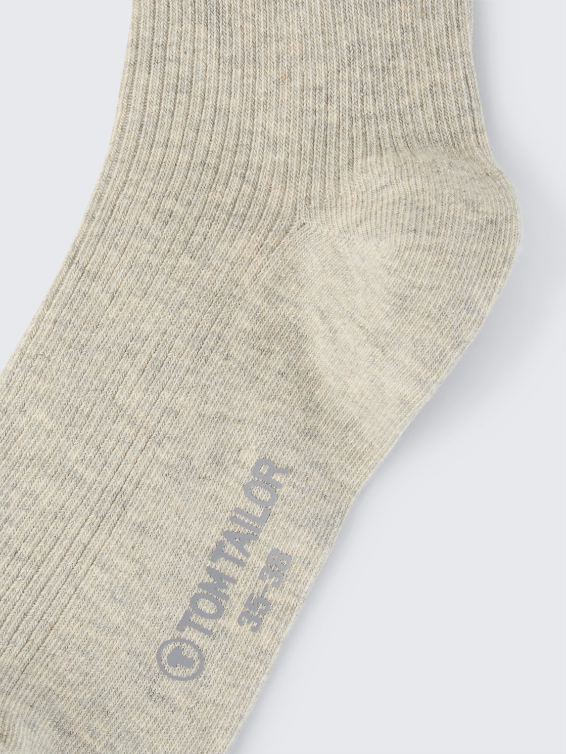 Socks in a twin pack - light grey melange - Product detail view
