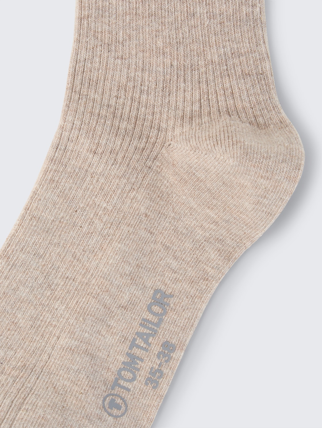 Socken im 2er-Pack - beige - Produkt-Detail-Ansicht