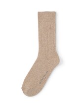 Ausgewählt, Socken mit Kaschmir-Anteil von Tom Tailor, beige