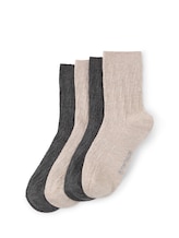 Ausgewählt, Socken im 4er-Pack von Tom Tailor, beige