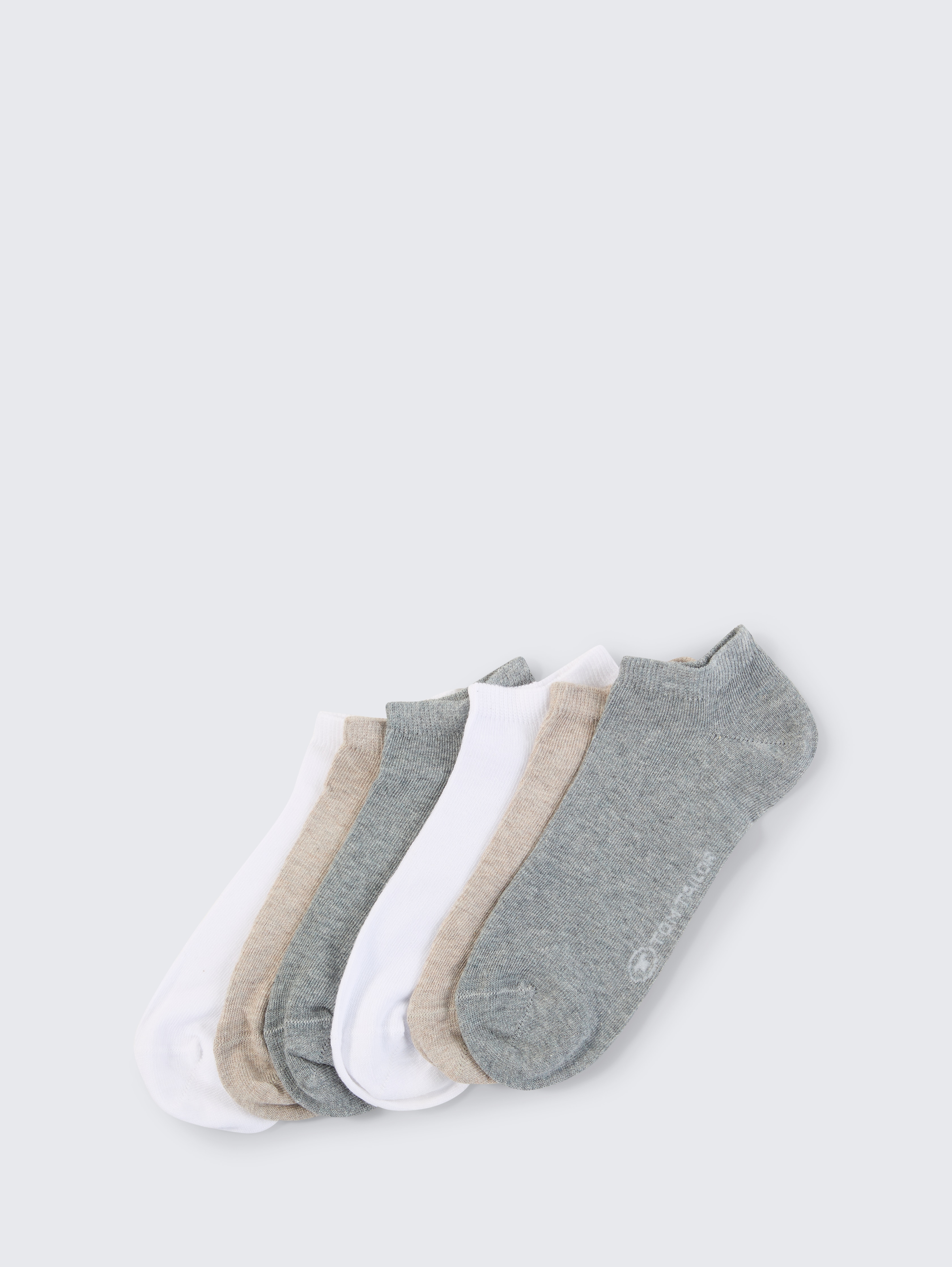 Sneakersocken im 6er-Pack von Women, light grey melange