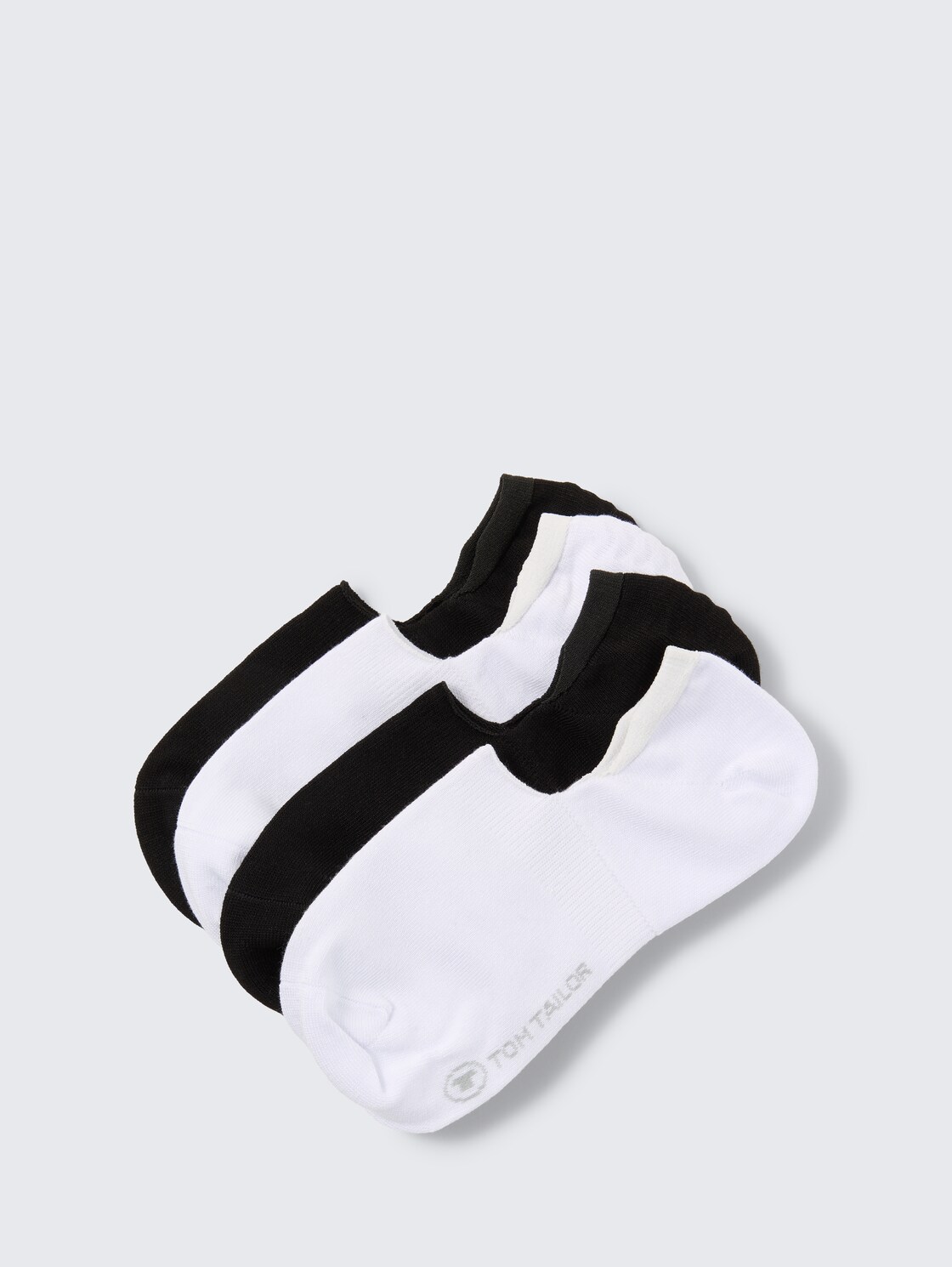 Füßlinge im 4er-Pack - black - seitliche Produkt-Ansicht