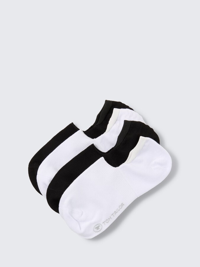 Voetjes in een 4-pack door Women, black