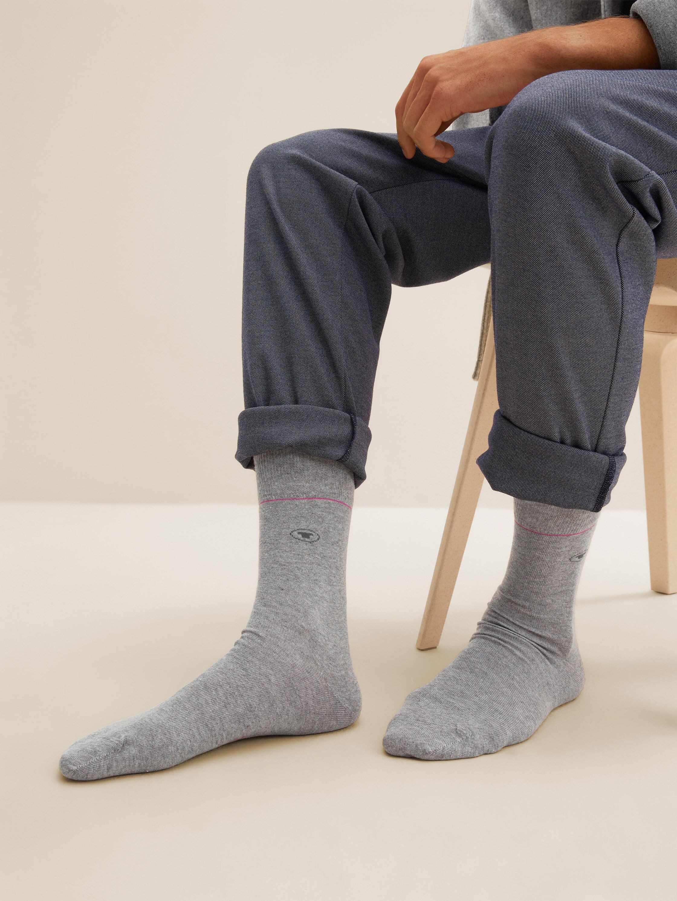 Sokken in een 7-dagen-doos - light_grey_melange - 