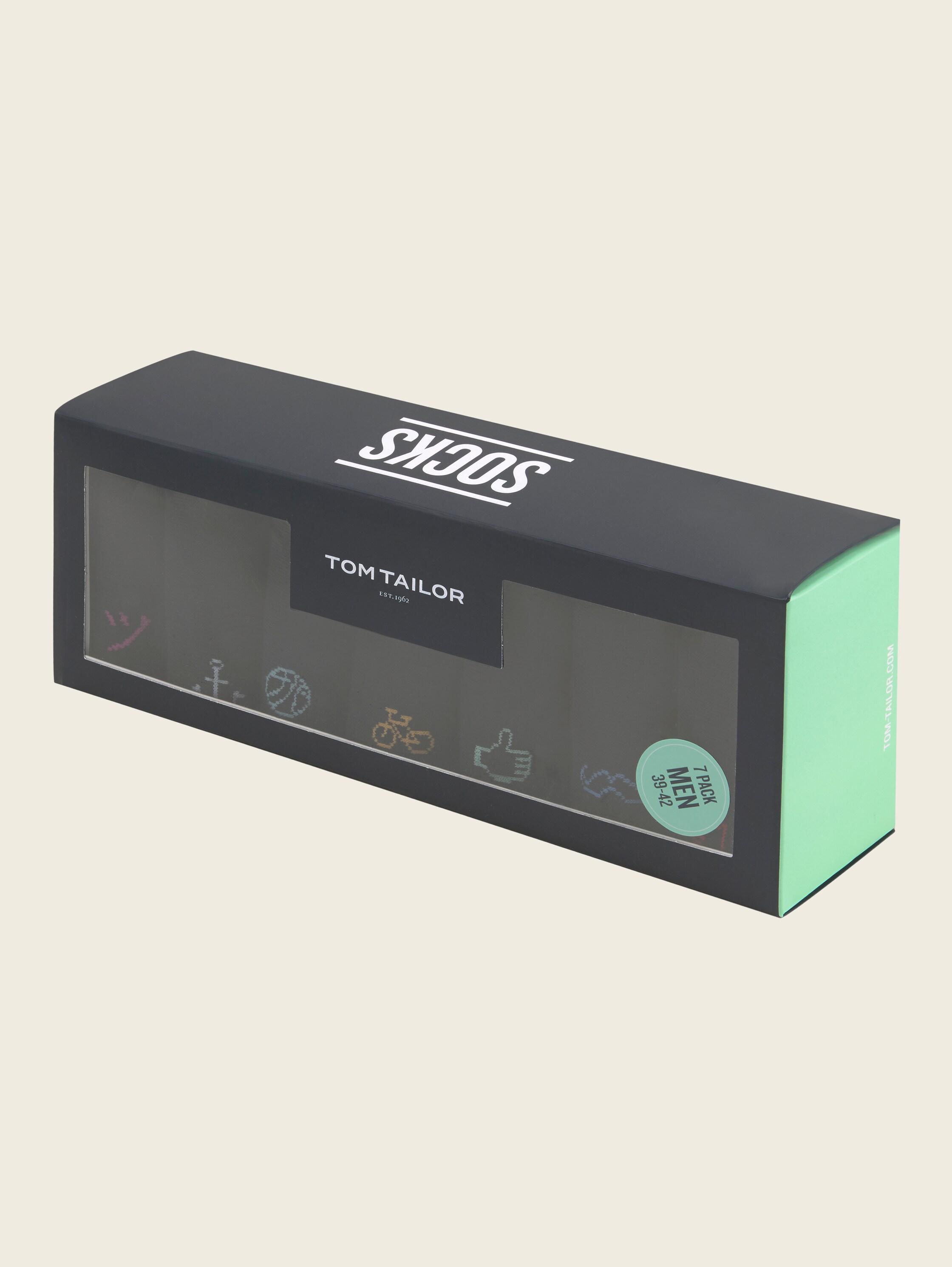 Socks in a 7-day box - black_1 - 