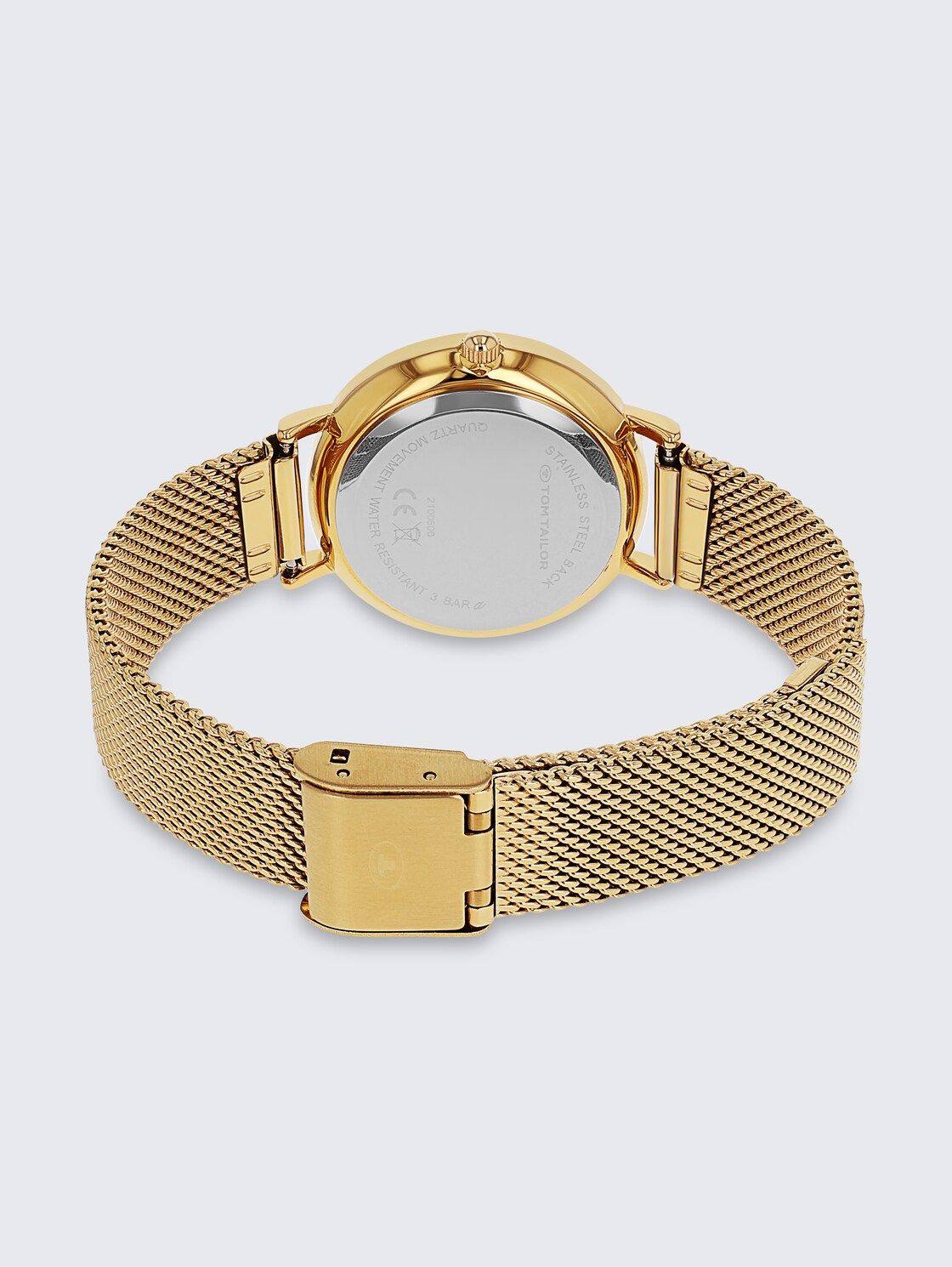 Armbanduhr aus Edelstahl gold mit 31,9mm - gold