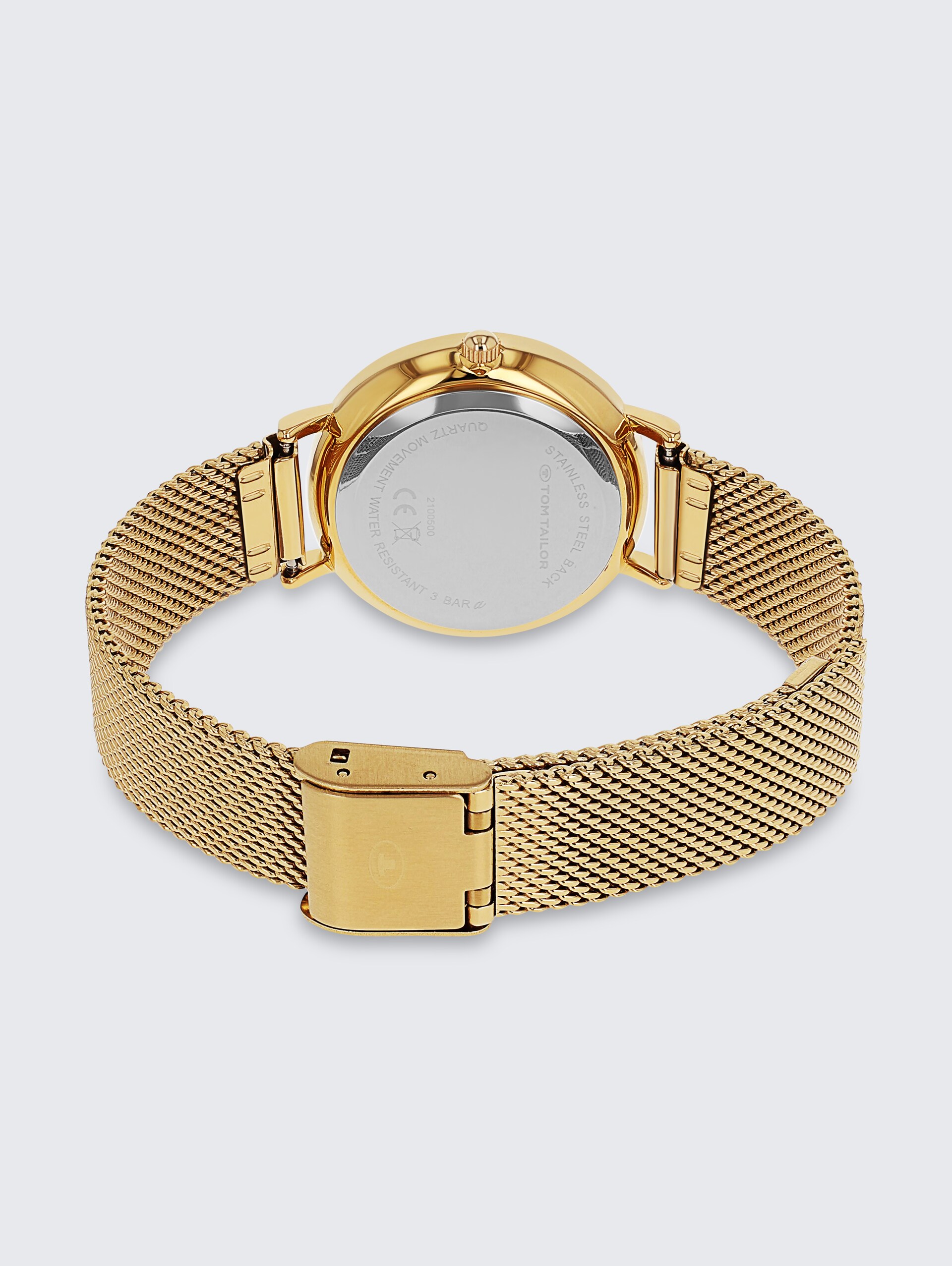 Armbanduhr aus Edelstahl gold mit 31,9mm - gold