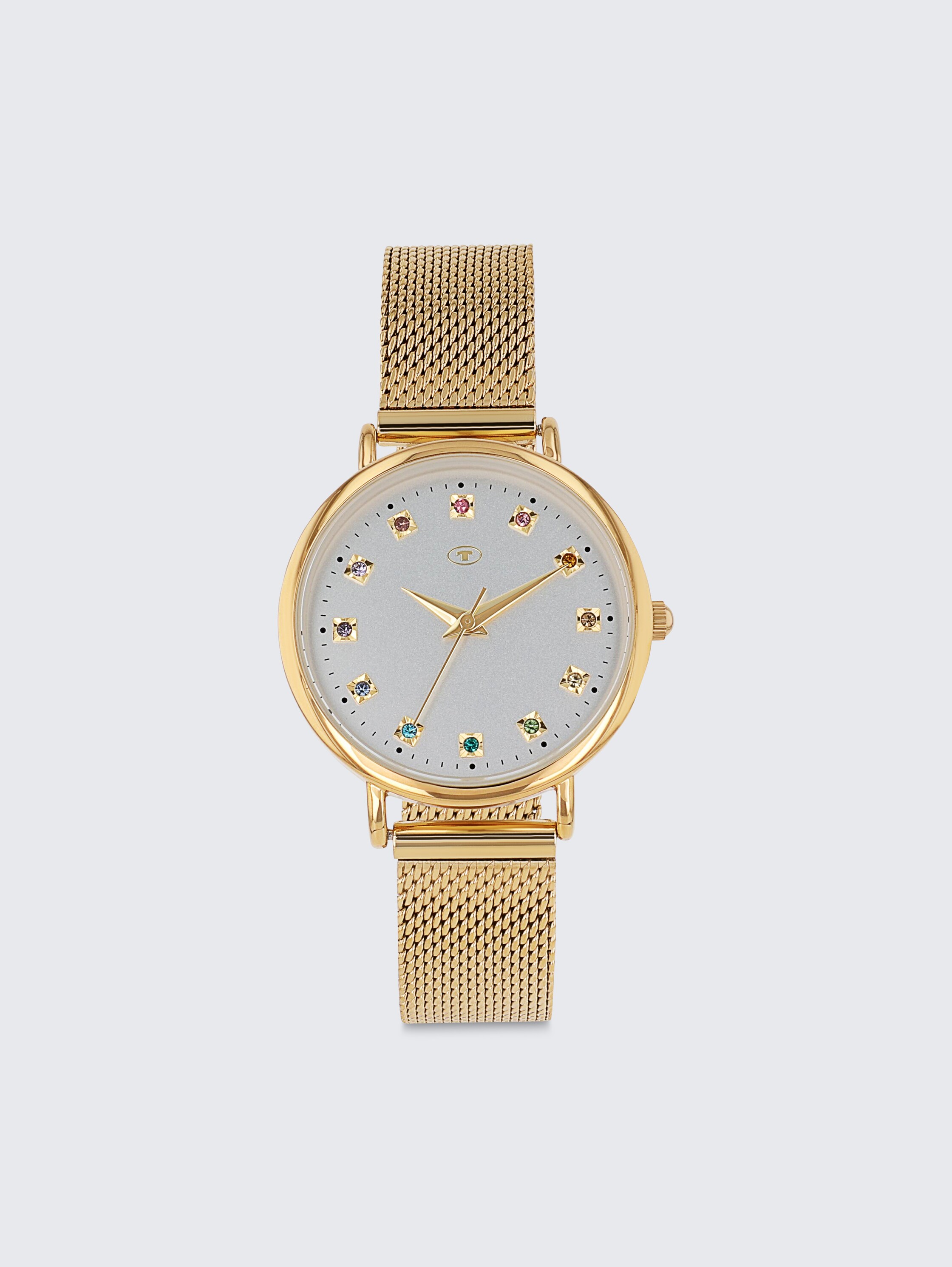 Gold stainless steel wristwatch with 31.9 mm - gold - 