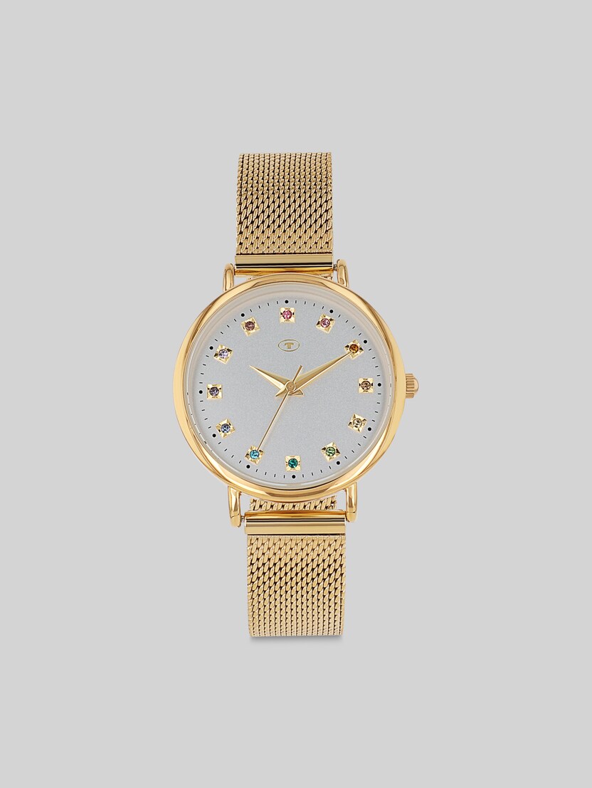 Gold stainless steel wristwatch with 31.9 mm by Women, gold