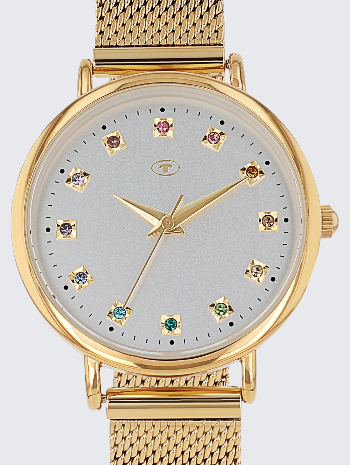 Armbanduhr aus Edelstahl gold mit 31,9mm - gold