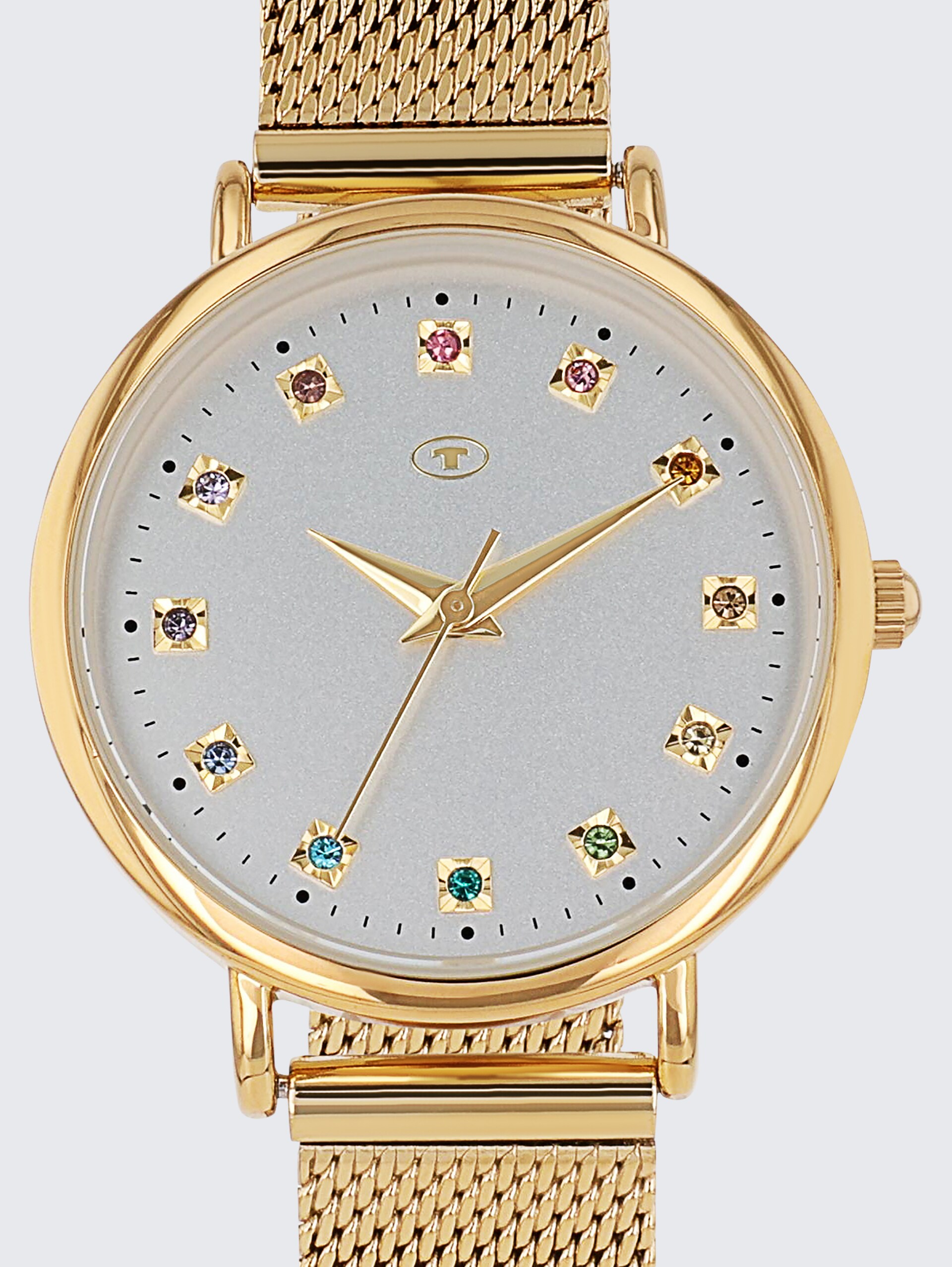 Armbanduhr aus Edelstahl gold mit 31,9mm - gold