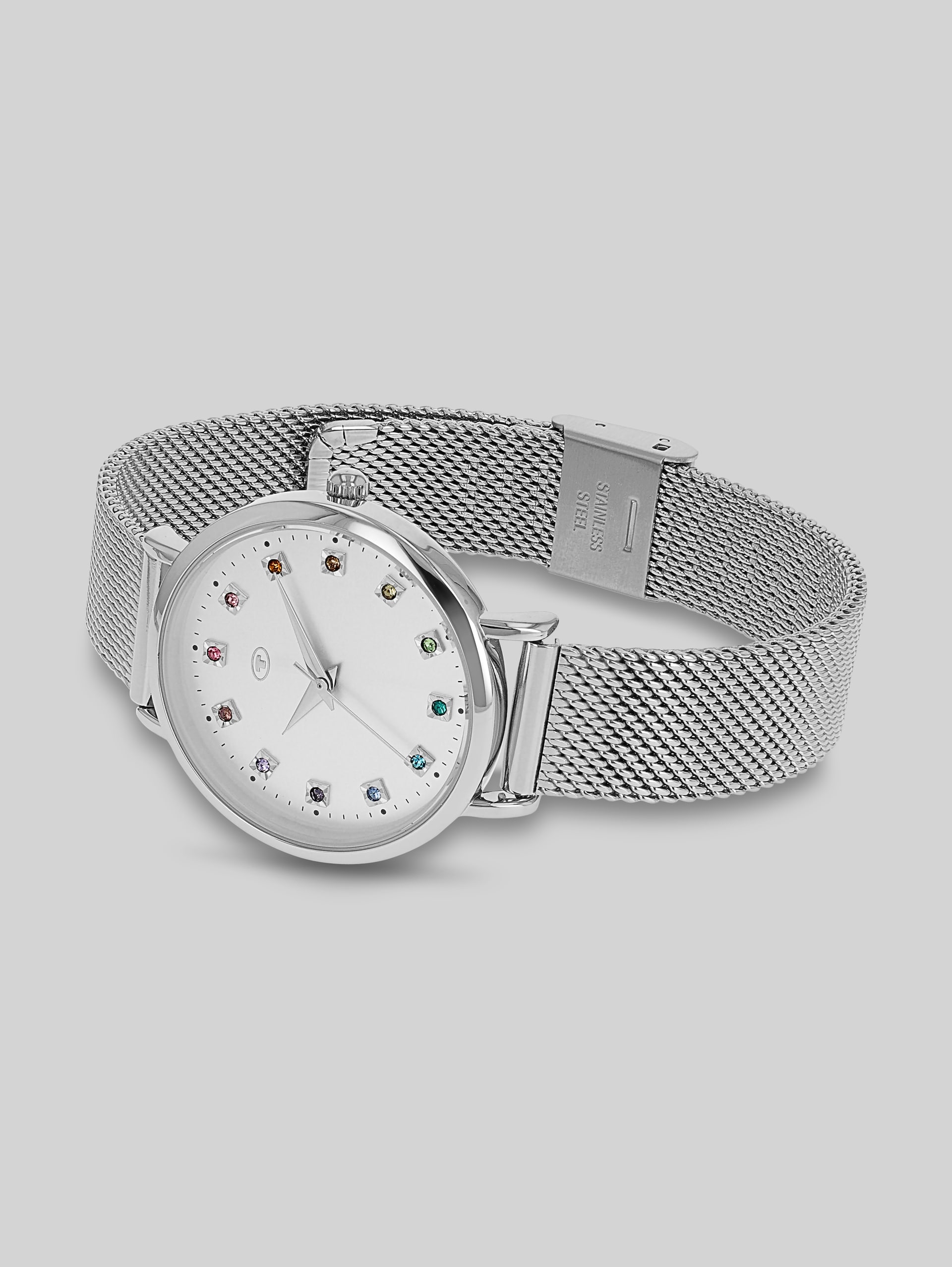 Armbanduhr aus Edelstahl silber mit 31,9mm - silver