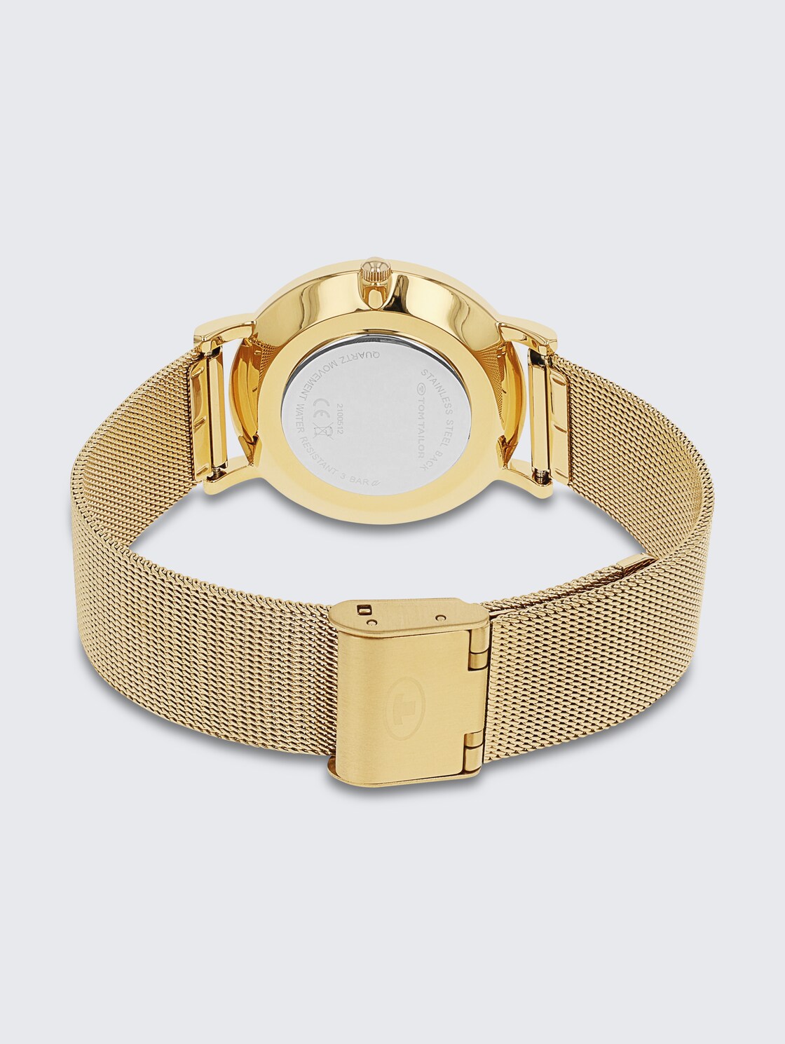 Armbanduhr aus Edelstahl gold mit 36mm - gold