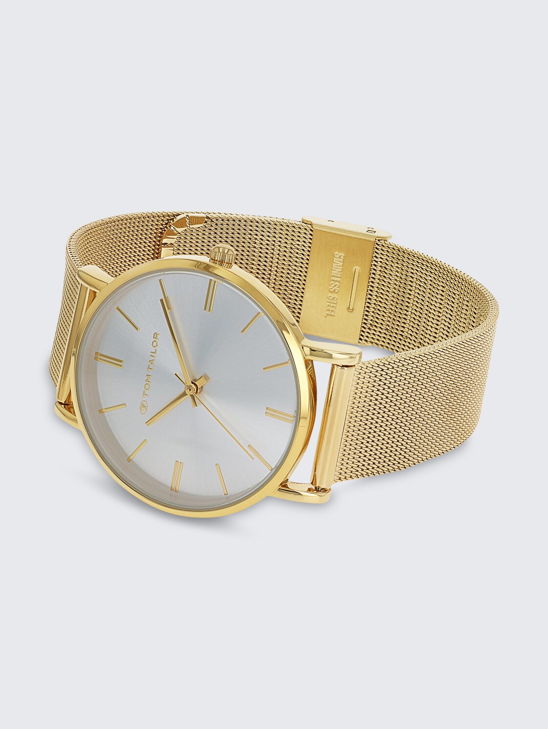 Armbanduhr aus Edelstahl gold mit 36mm - gold