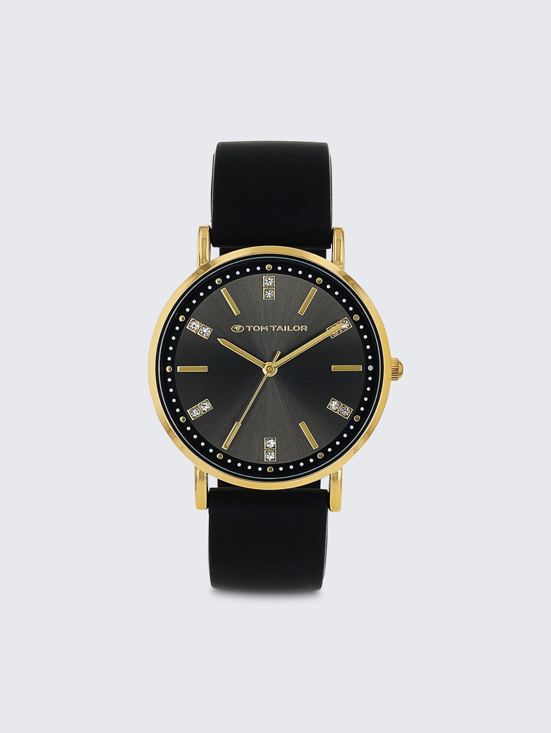 Armbanduhr gold - Ziffernblatt schwarz mit 36mm - gold