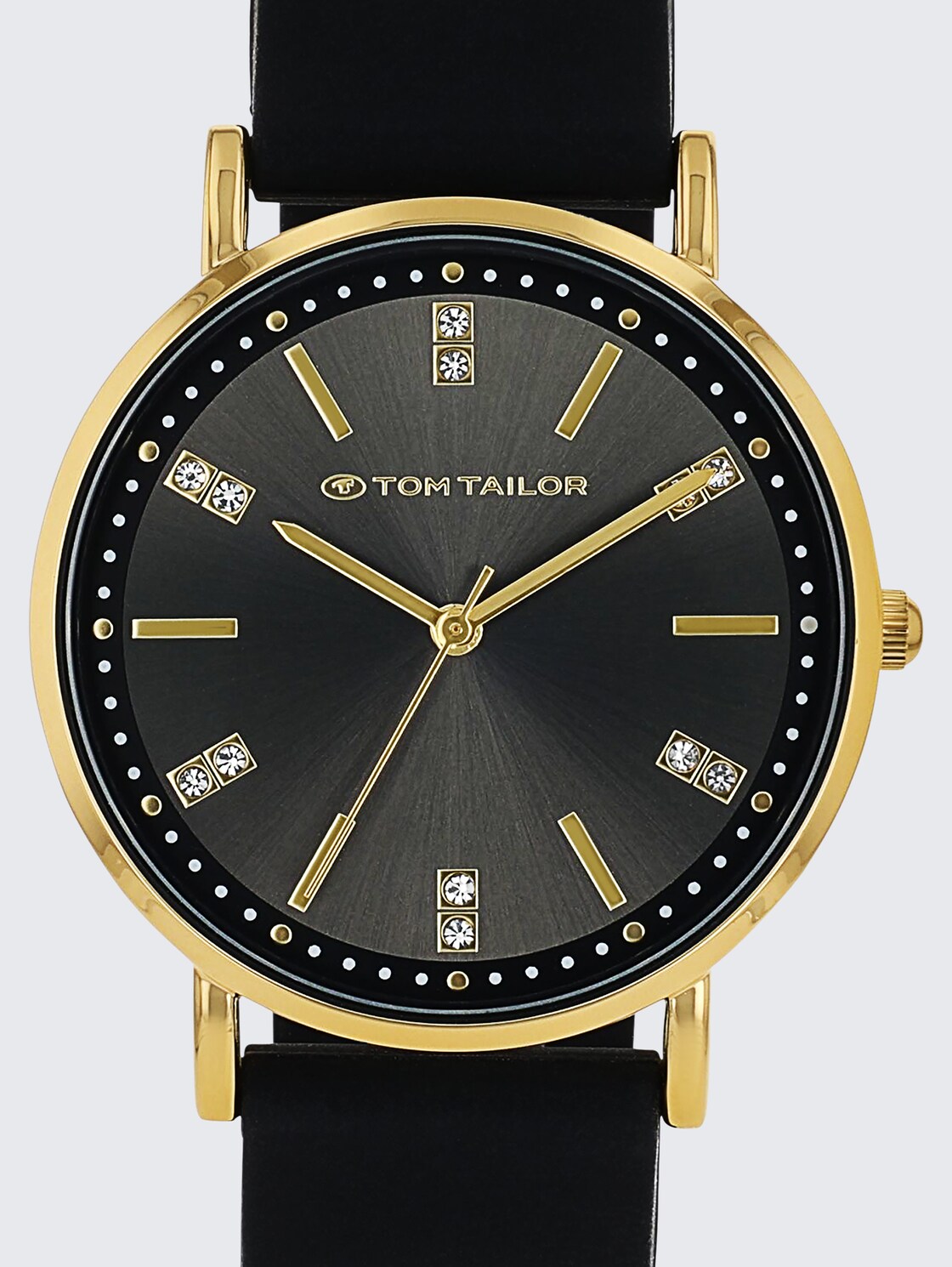 Armbanduhr gold - Ziffernblatt schwarz mit 36mm - gold