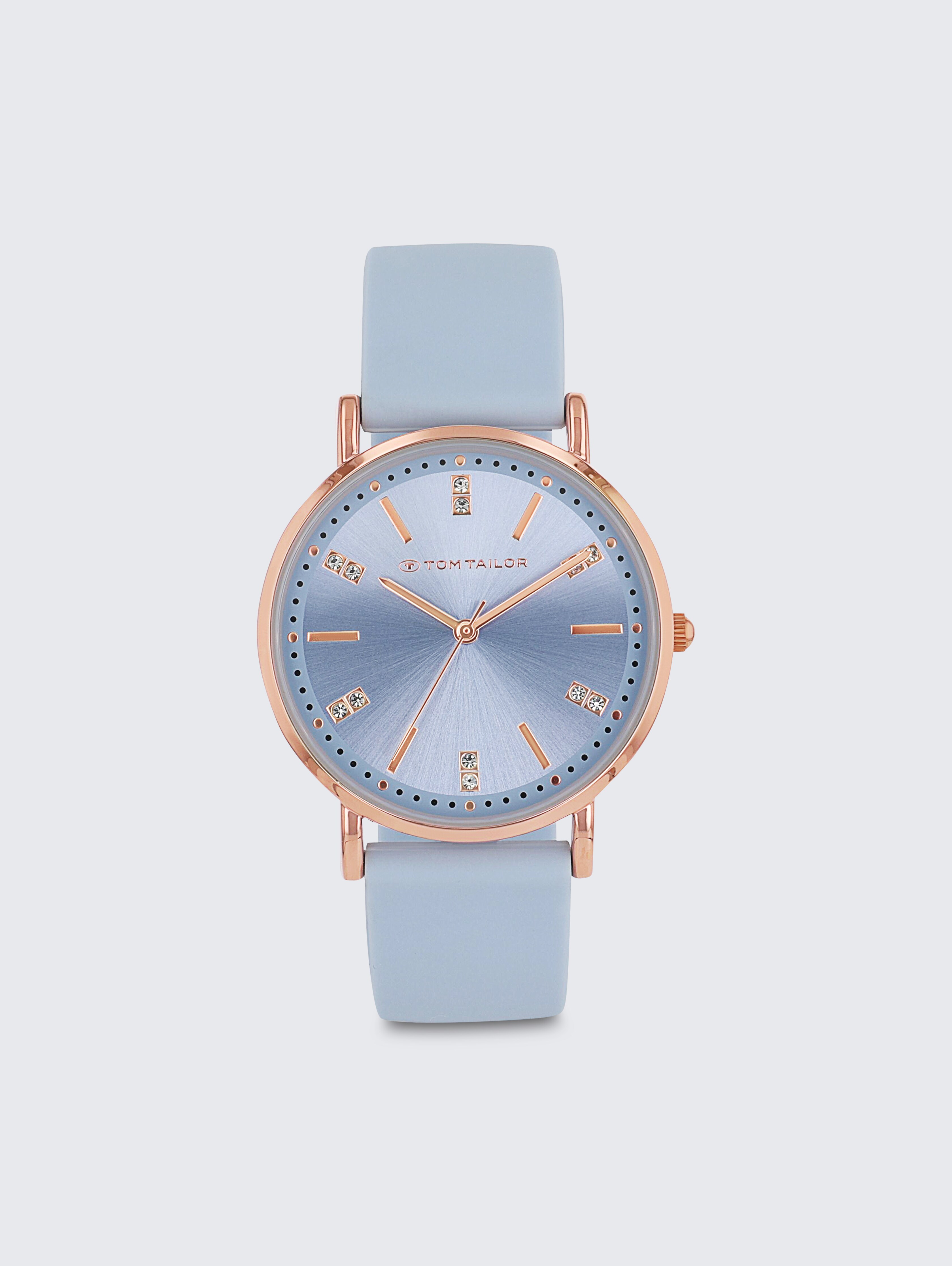 Armbanduhr Roségold - Ziffernblatt blau mit 36mm von Women, rose gold