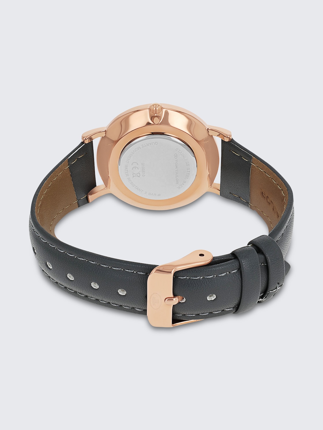 Armbanduhr Roségold - Ziffernblatt grau mit 36mm - rose gold