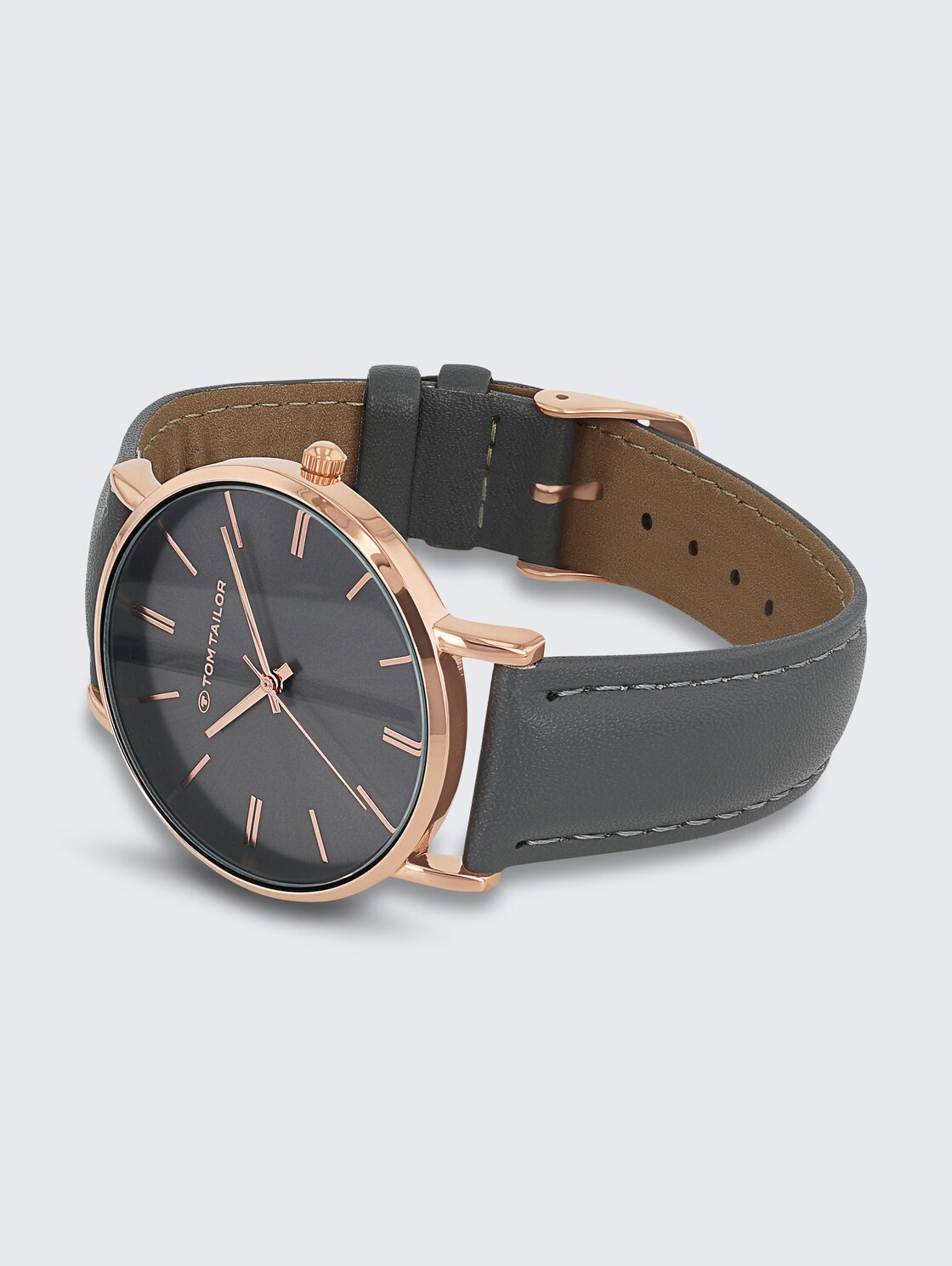Armbanduhr Roségold - Ziffernblatt grau mit 36mm - rose gold