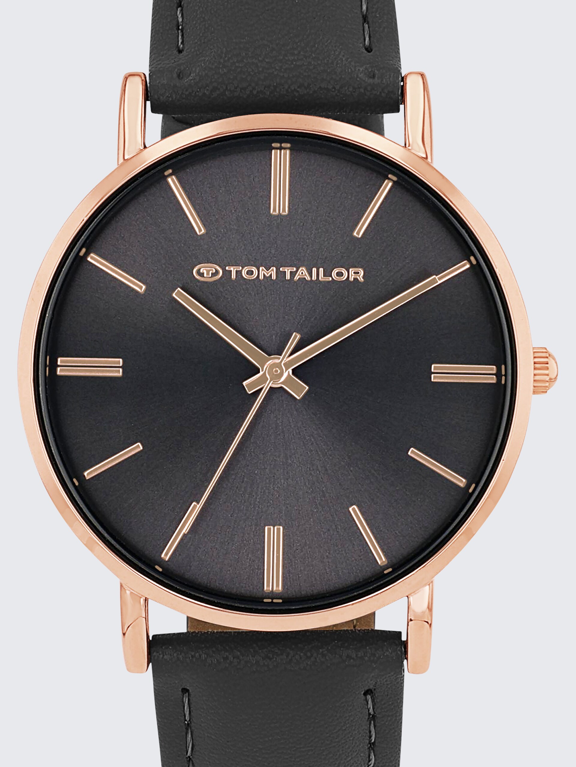 Armbanduhr Roségold - Ziffernblatt grau mit 36mm - rose gold