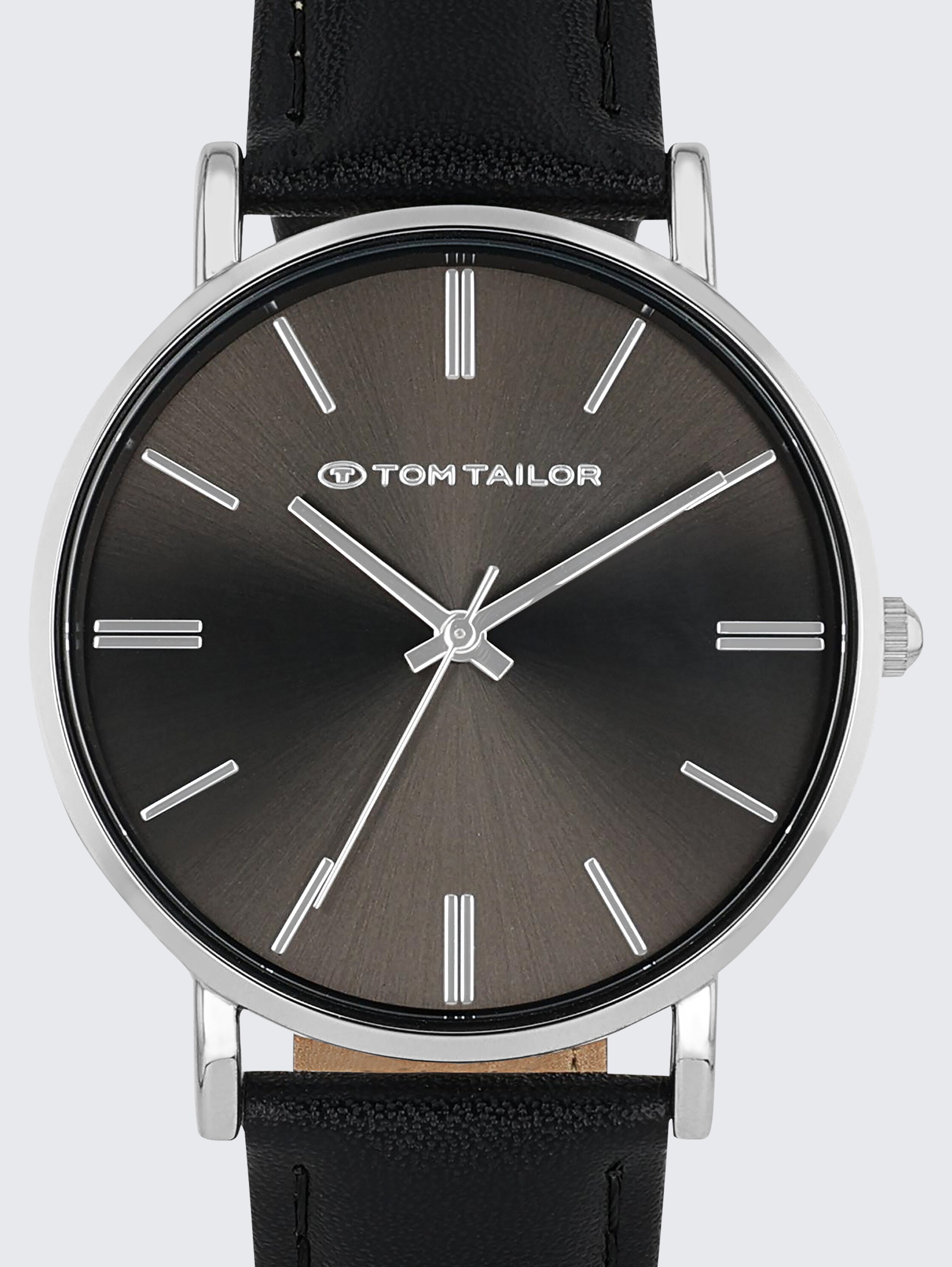 Armbanduhr silber, Ziffernblatt schwarz mit 36mm - silver - 